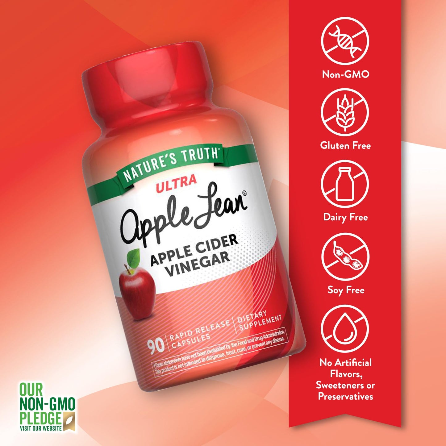 Nature's Truth Apple Cider Vinegar Capsules, 90