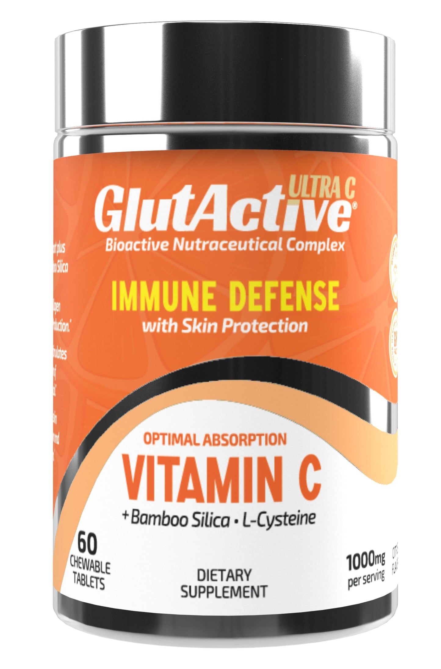 GlutActive Ultra Vitamin C 1,000mg Tablet 60 Count