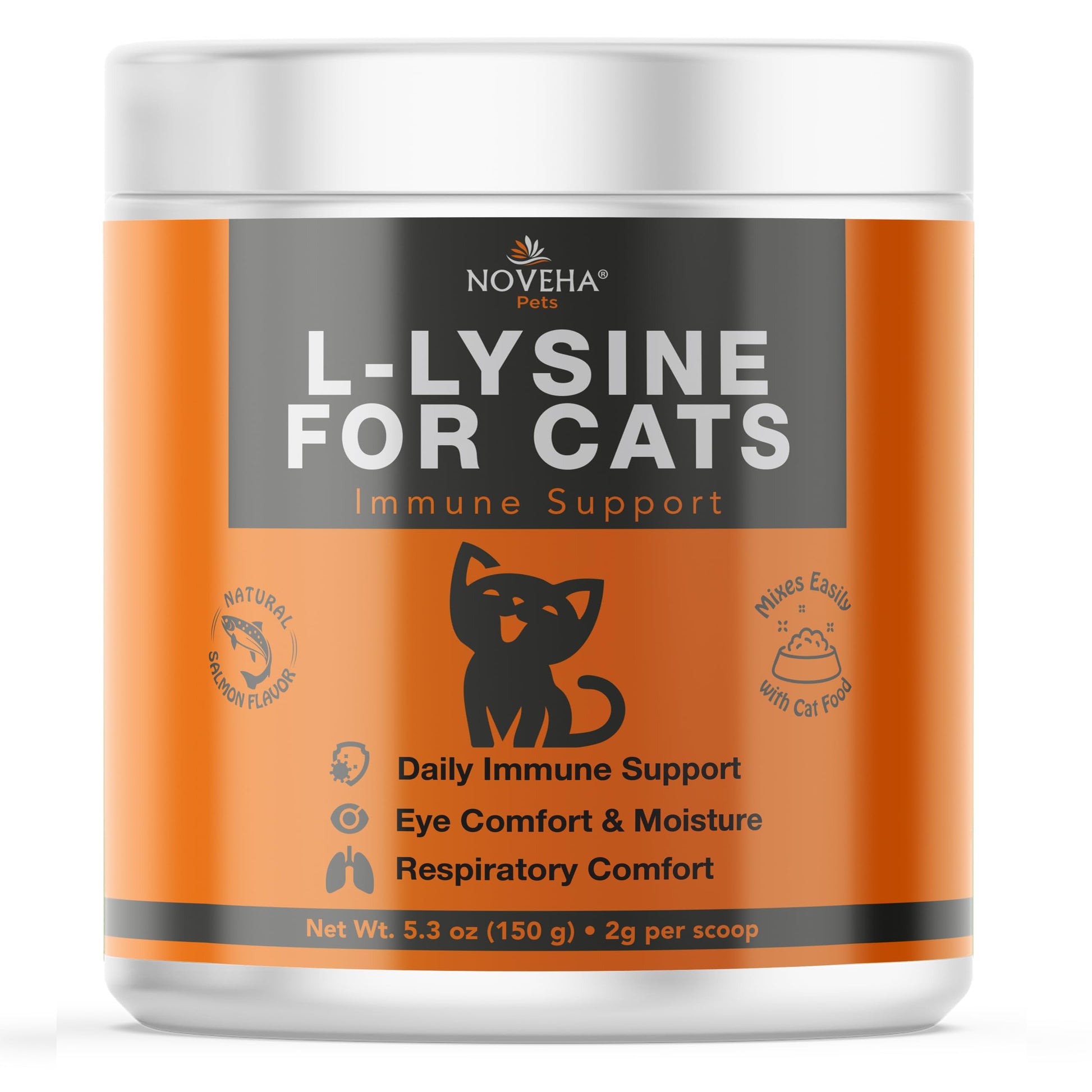 NOVEHA L-Lysine Powder for Cats and Kittens, 150 g