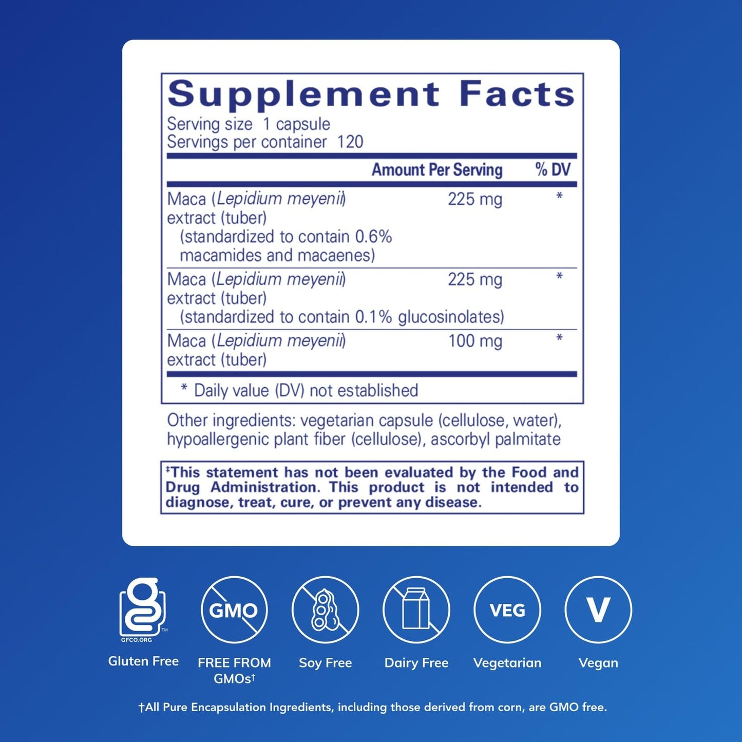 Pure Encapsulations Maca-3 Capsule, 120 Capsules