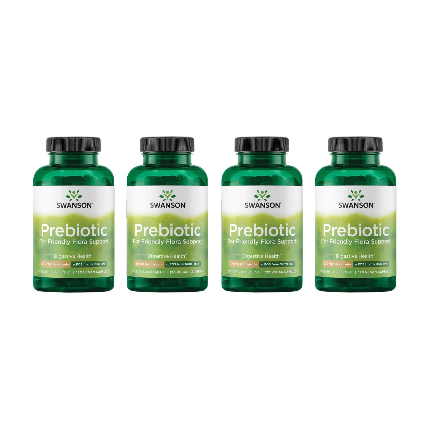 Swanson Prebiotic Fiber Capsules with NutraFlora FOS, 480 Capsules