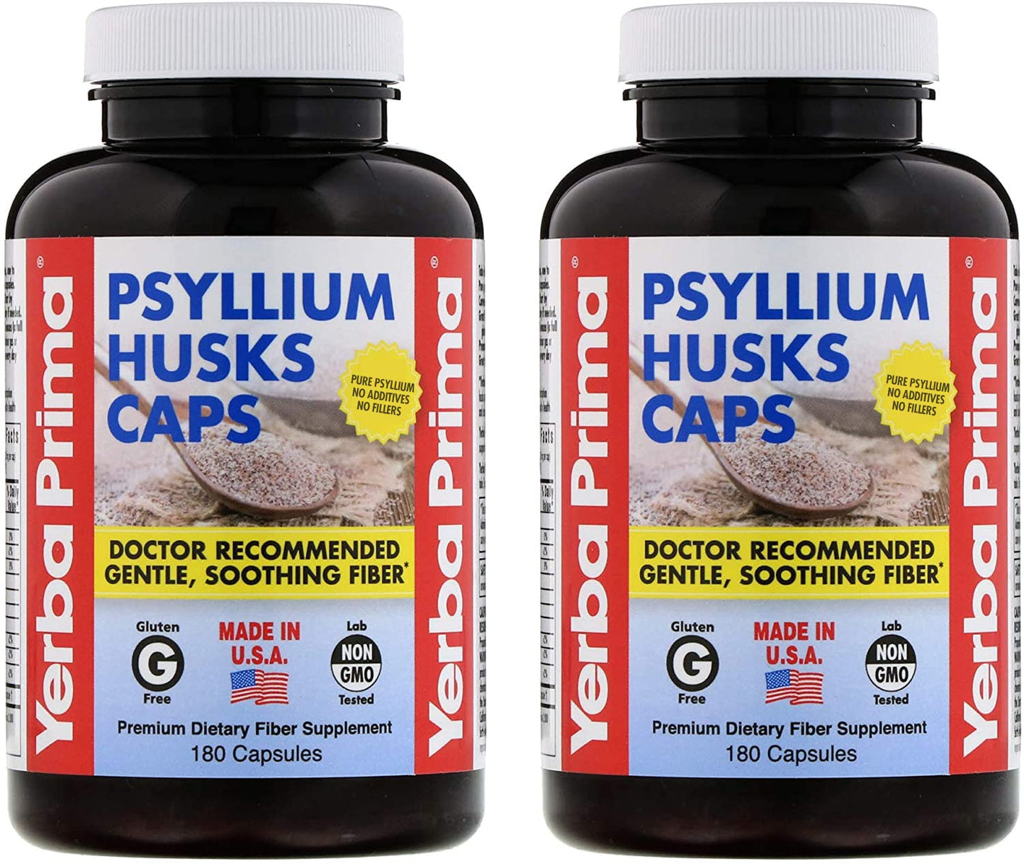 Yerba Prima Psyllium Husks 360 Capsules