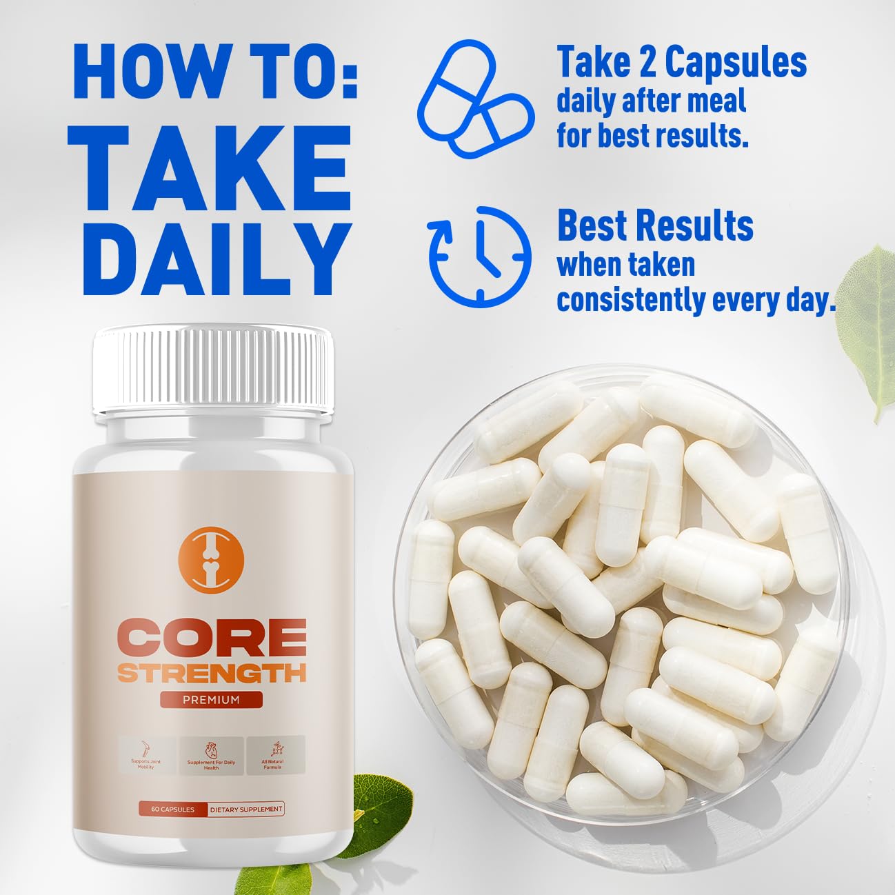 Flex University Core Strength Joint Support Capsules, 60 Count