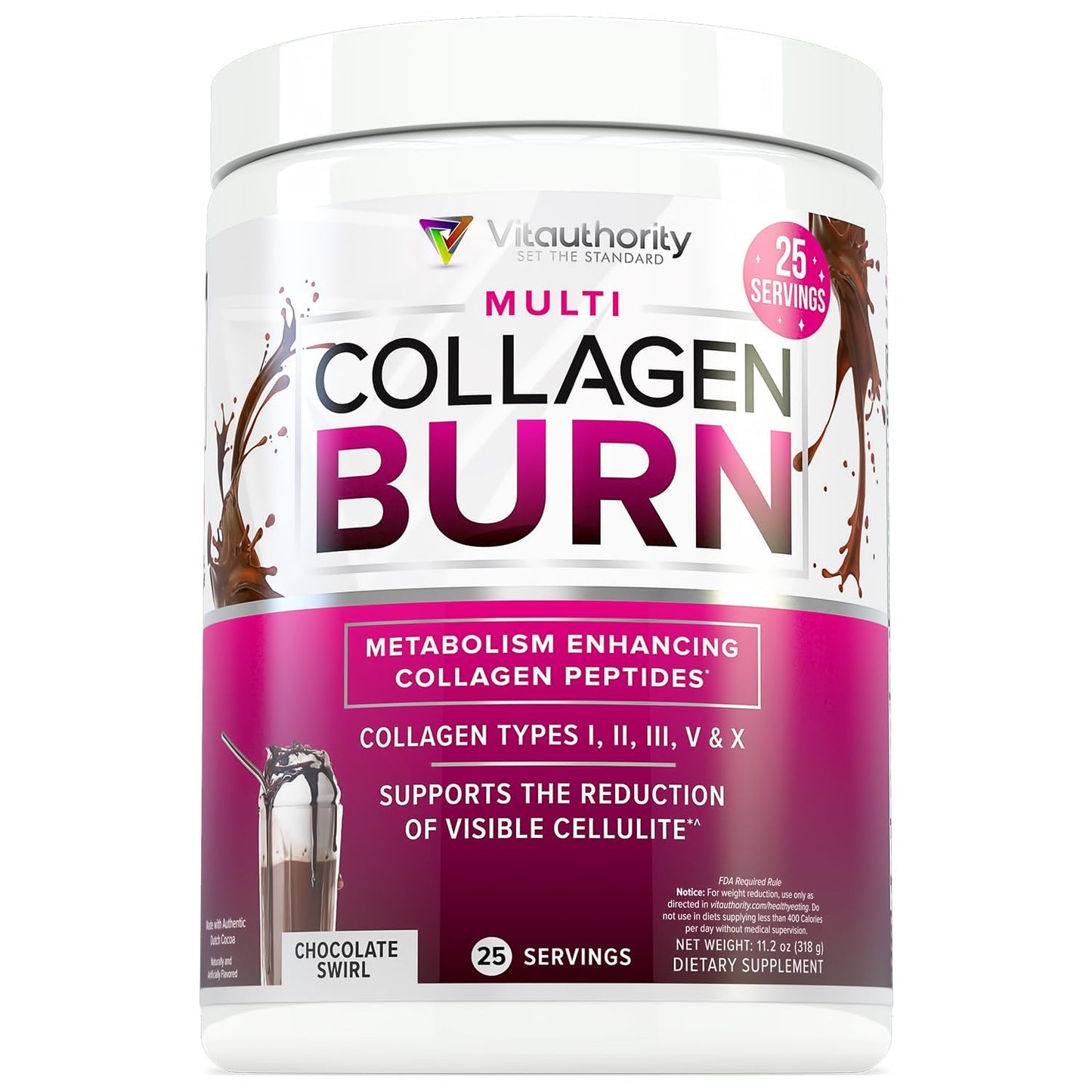 Vitauthority Collagen Peptides Powder 11.2 oz