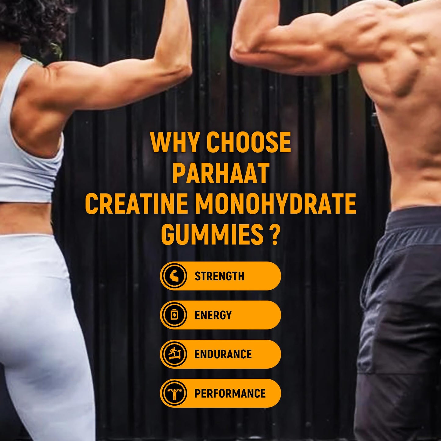 Parhaat Creatine Monohydrate Gummies 90 Count