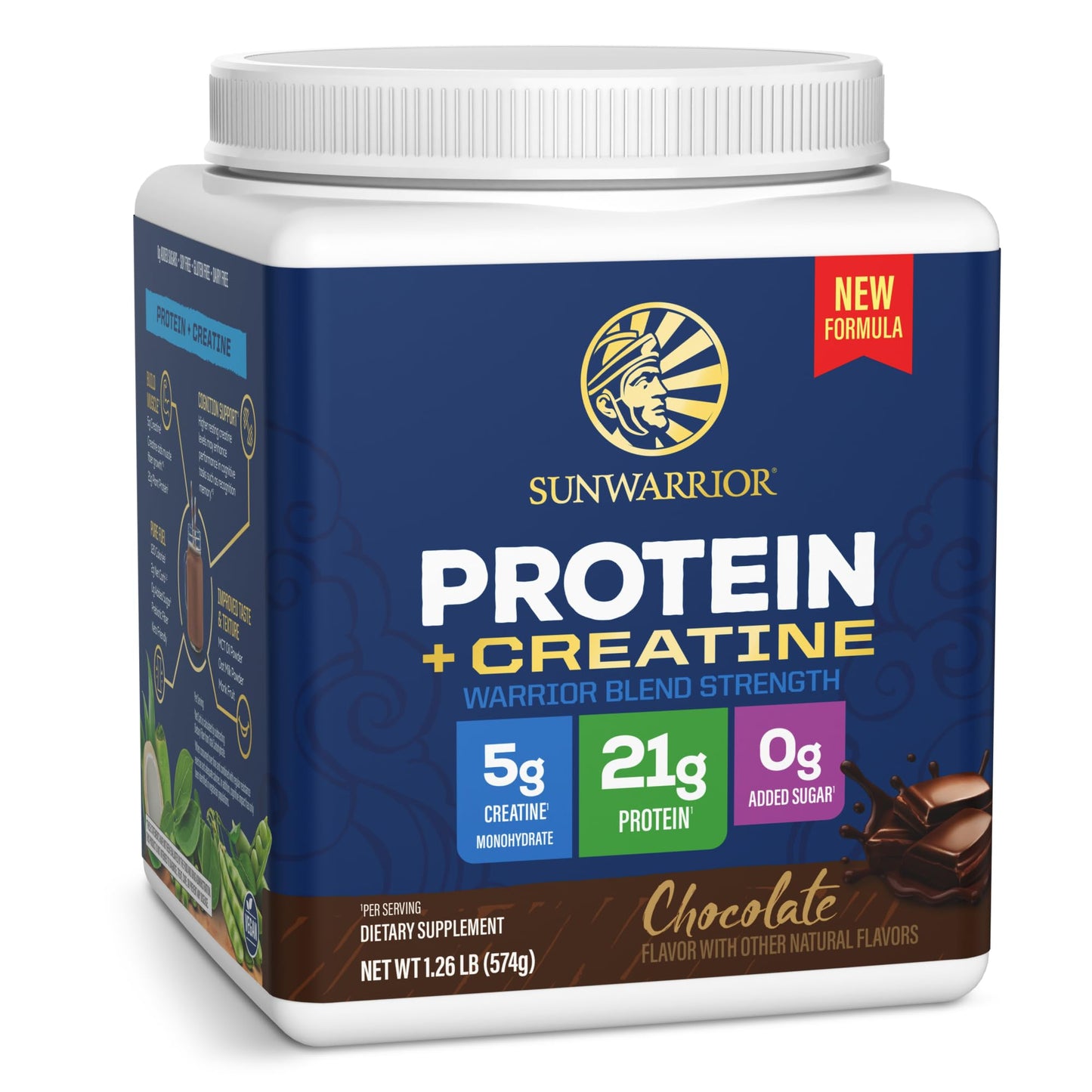 Sunwarrior Warrior Blend Strength Plant-Based Protein Powder Chocolate 20