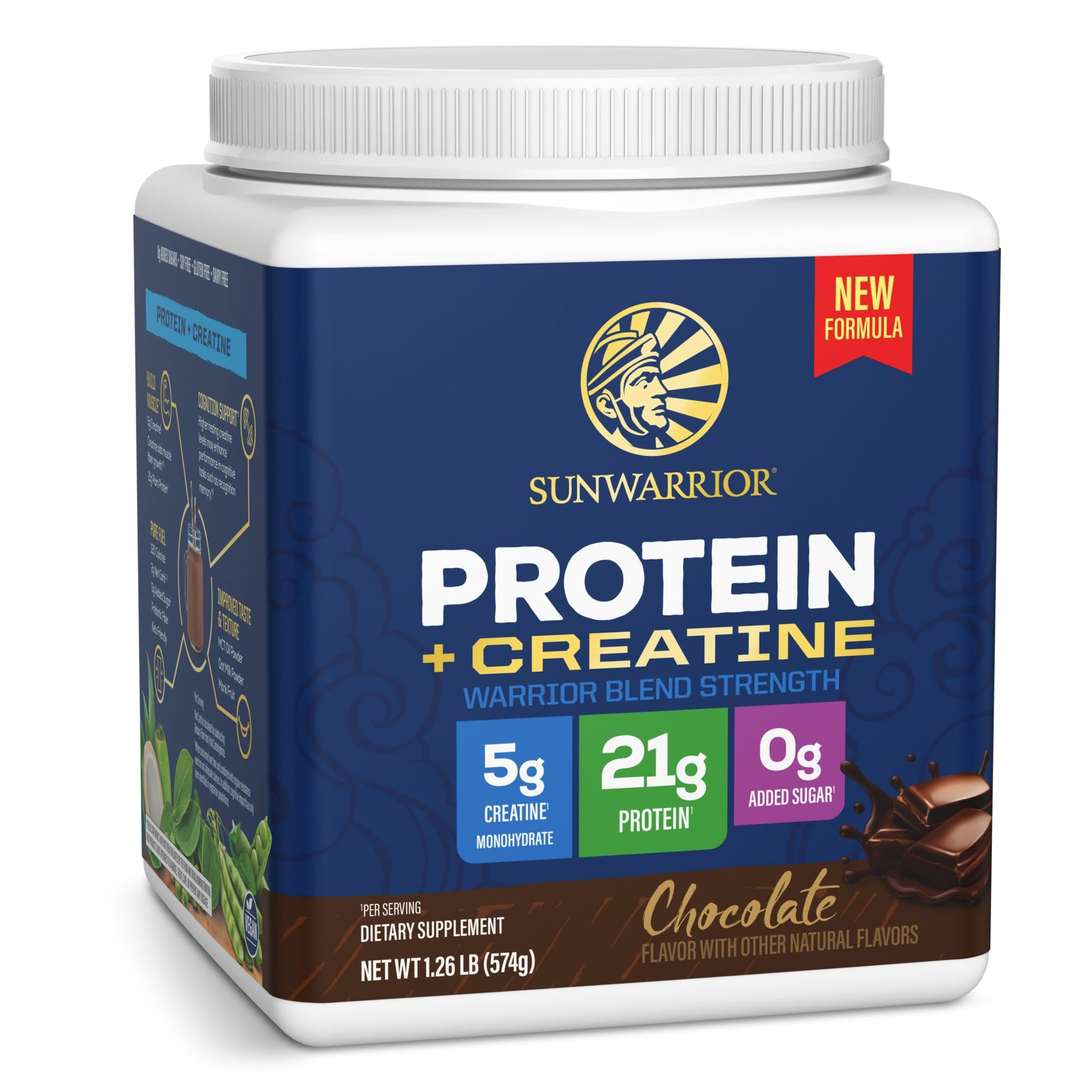 Sunwarrior Warrior Blend Strength Plant-Based Protein Powder Chocolate 20
