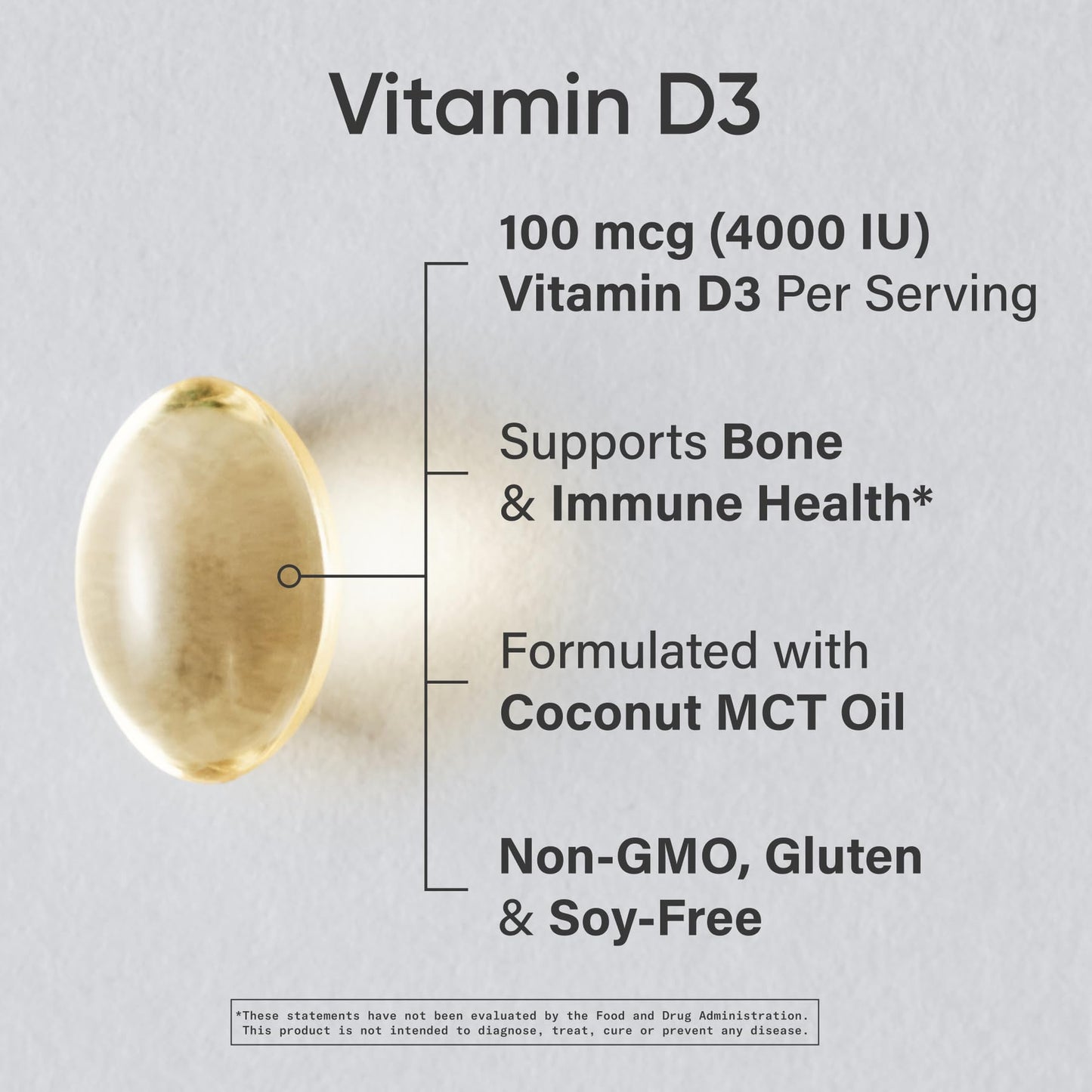 Sports Research Vitamin D3 4000iu/100mcg with Coconut MCT Oil, 360 Softgels