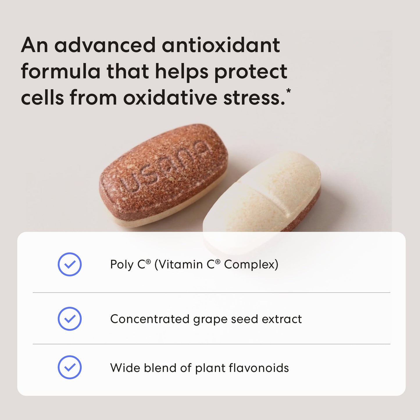 USANA Proflavanol C200 - Antioxidant Blend 56-Count Tablets