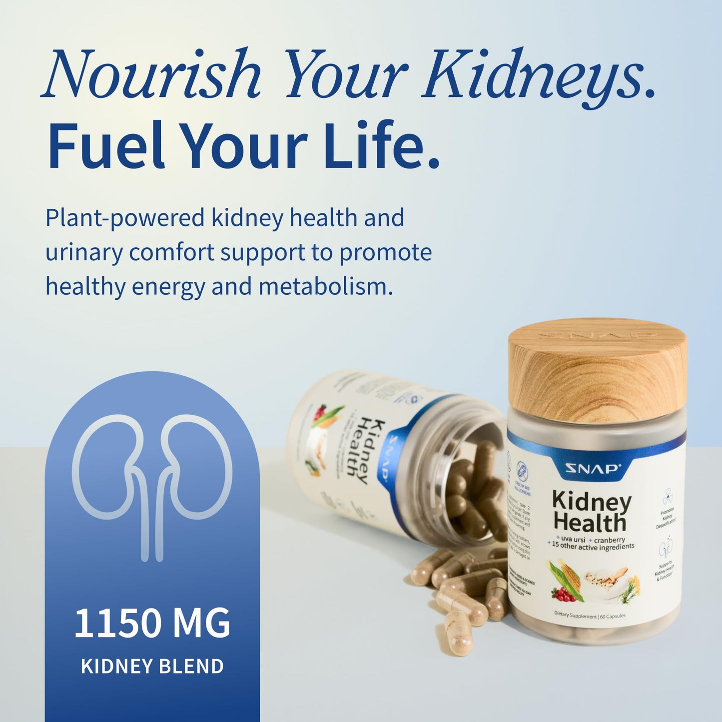 Snap Supplements Kidney Health Support Supplement 60 Capsules