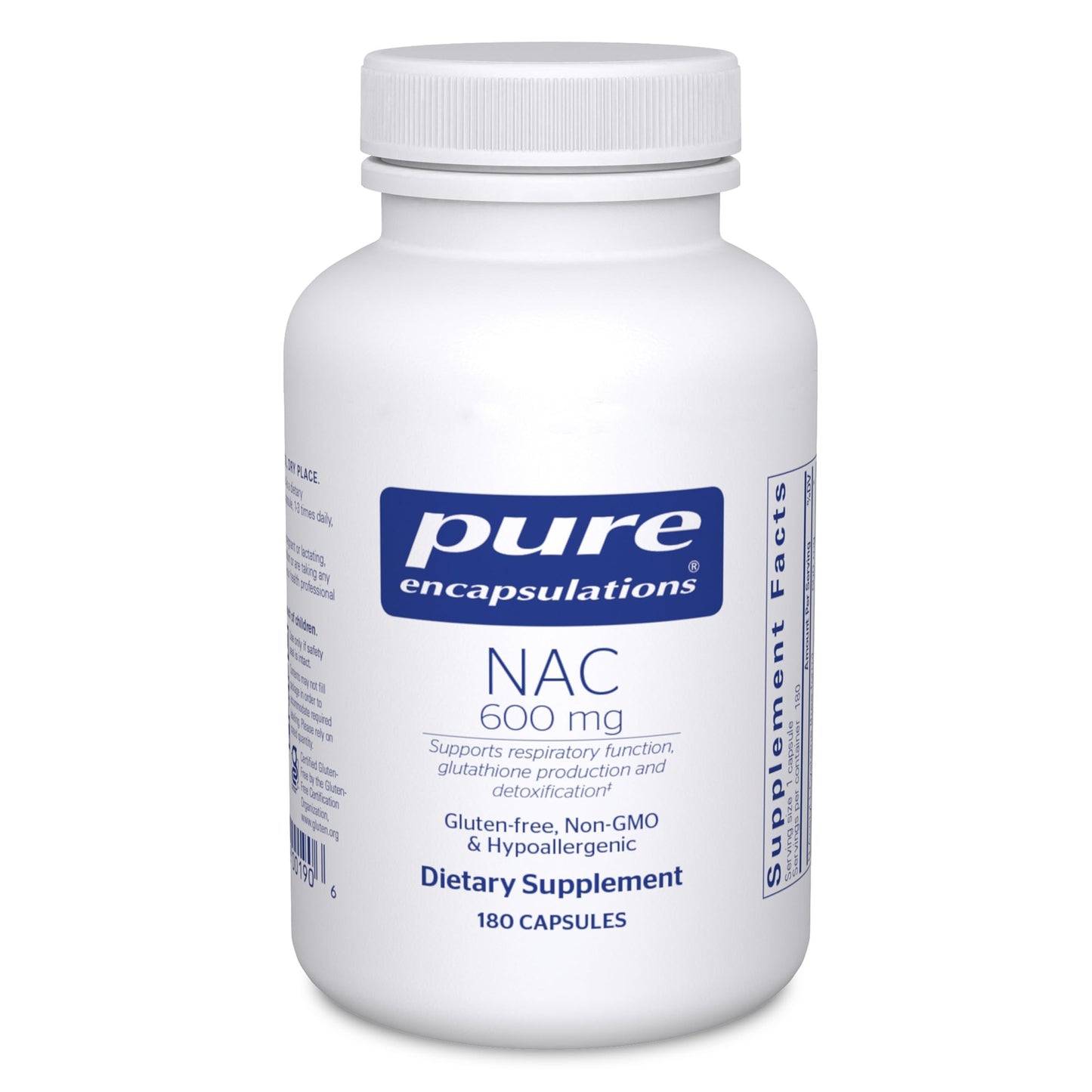 Pure Encapsulations NAC 600 mg, 180 Capsules