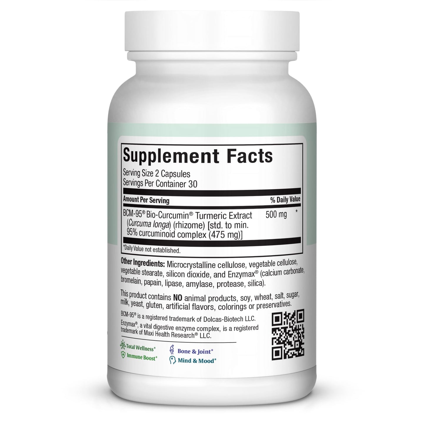 Maxi Health Turmeric BCM-95 Curcumin capsules 60