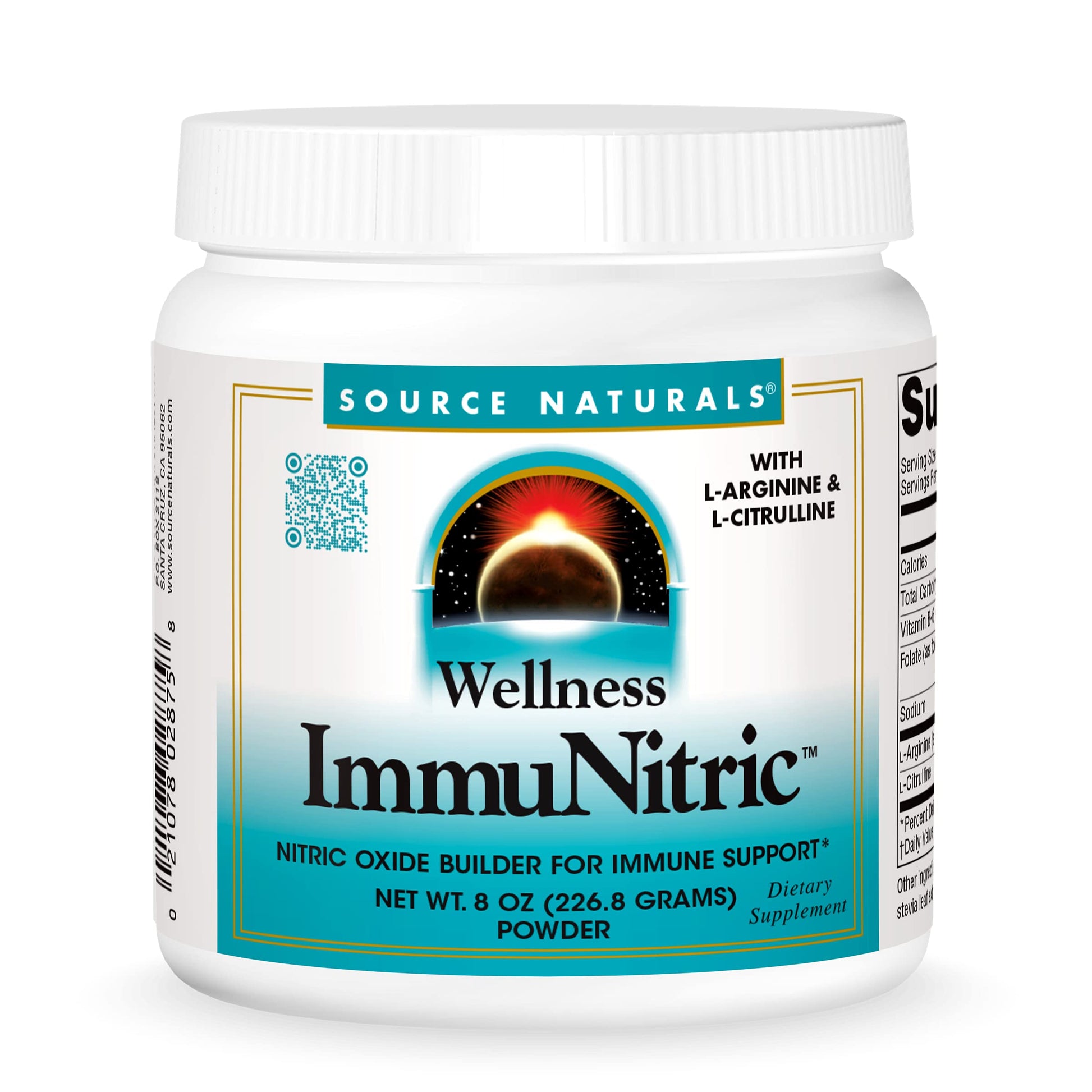 Source Naturals Immunitric Nitric Oxide Builder for Immune System Support Powder, 8 oz