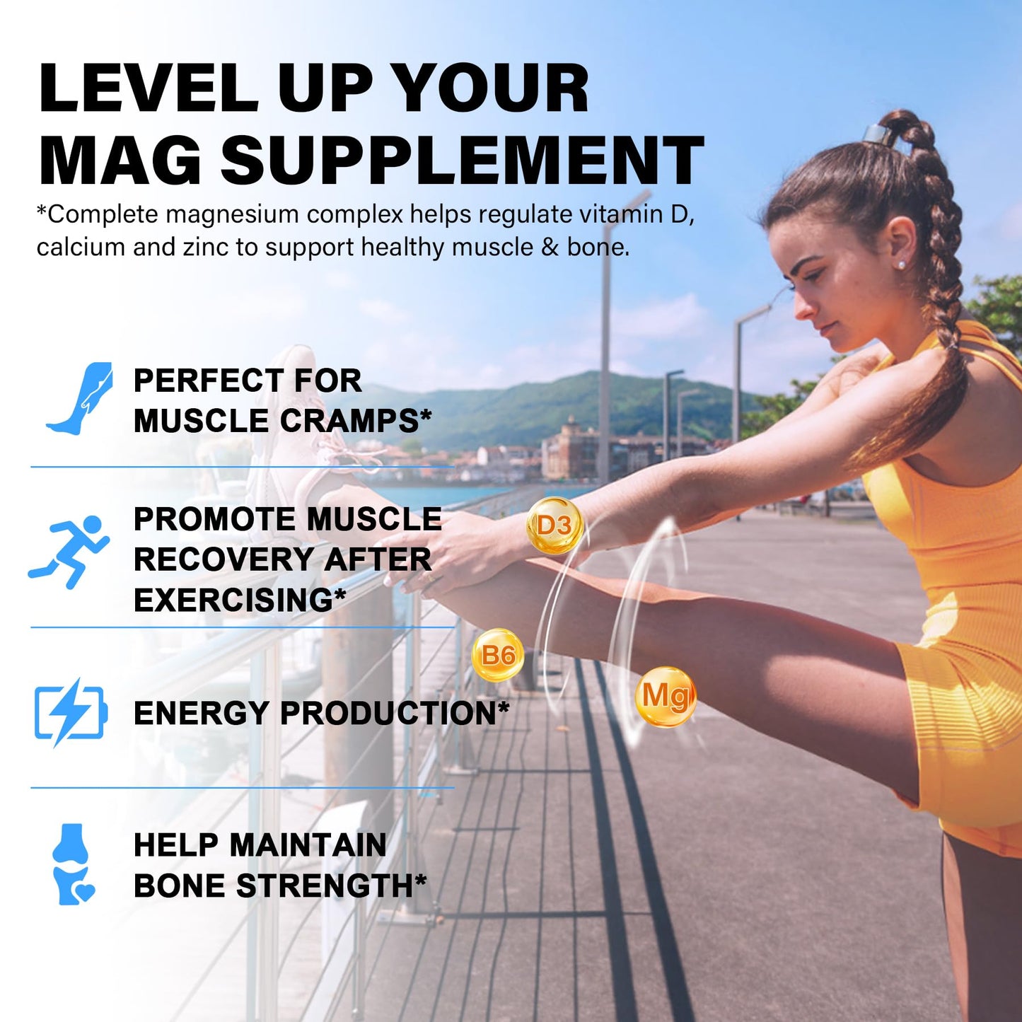 EnvyCure Magnesium Complex Capsule 8 Forms - 500mg for Adults, 120 Count