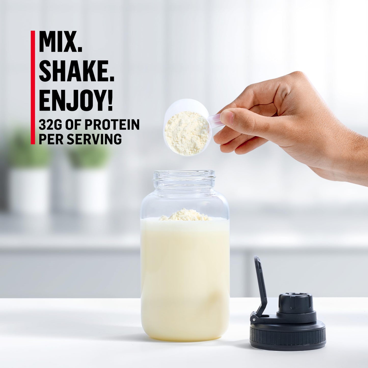 Muscle Milk Genuine Protein Powder, Vanilla Creme, 32g Protein, 4.94 Pound, 32 Servings