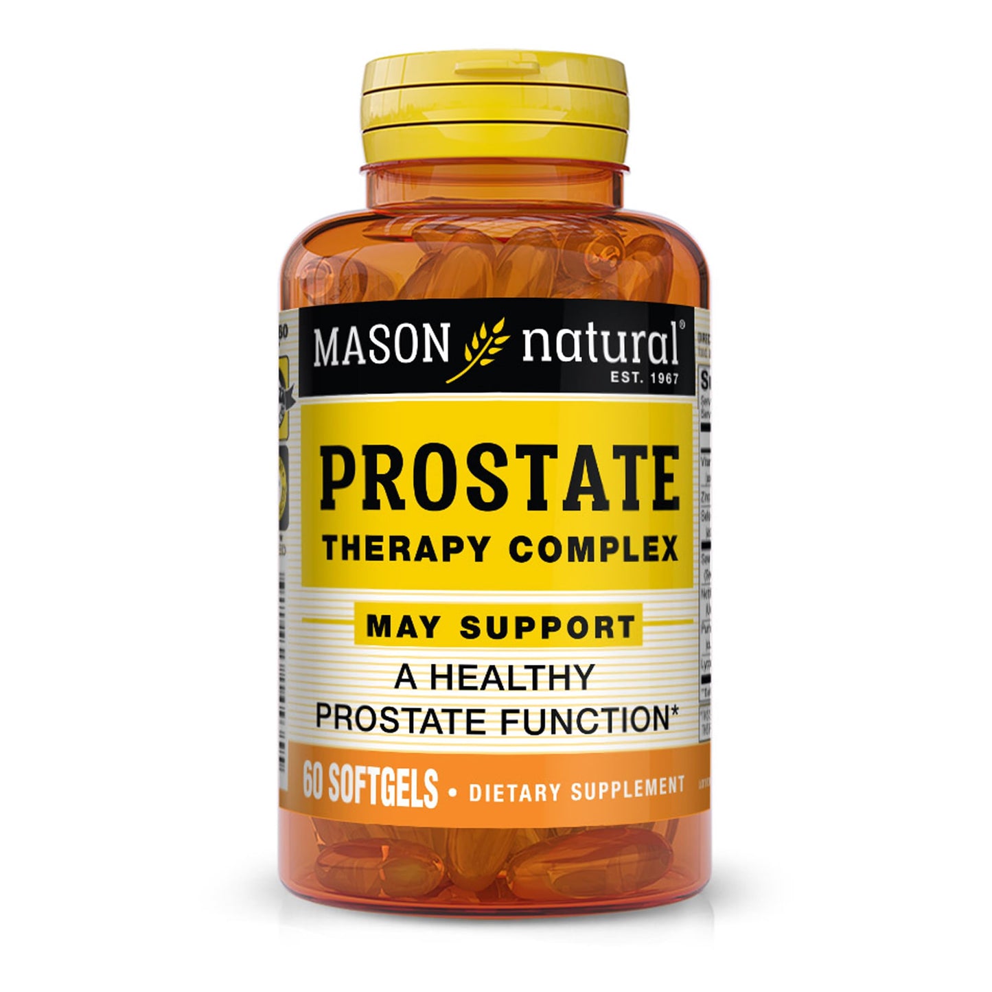 Mason Natural Prostate Therapy Complex with Saw Palmetto, Nettle Root & Pumpkin Seed Oil to Support Normal Prostate Function, 60 Softgels