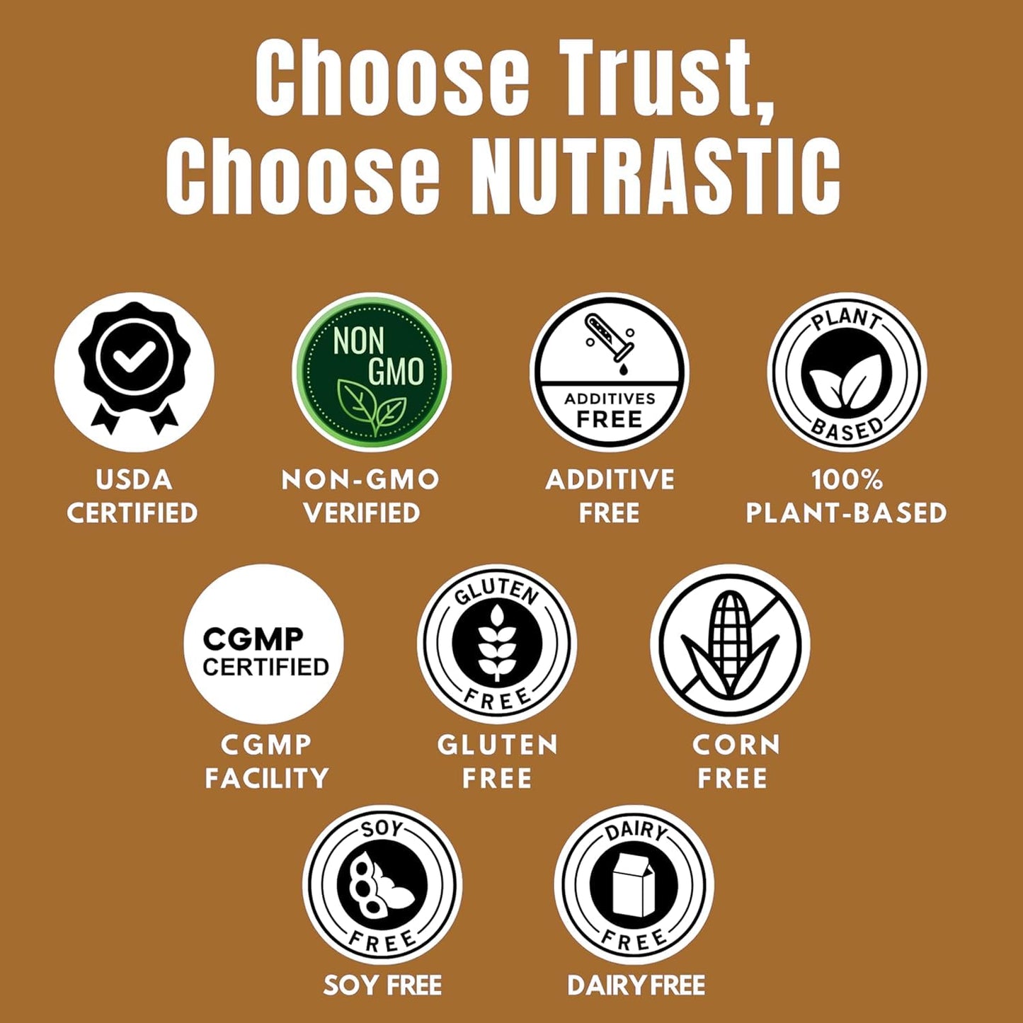 Nutrastic Pure Ashwagandha Capsules 500mg, 60 Count