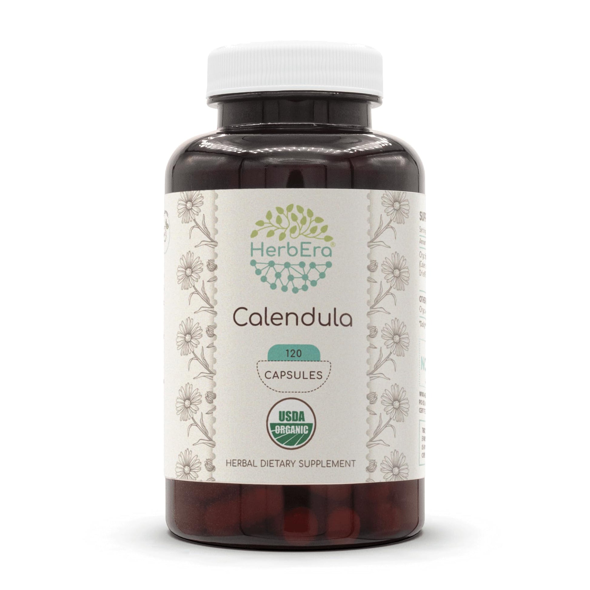 HerbEra Calendula Capsules 120 Count