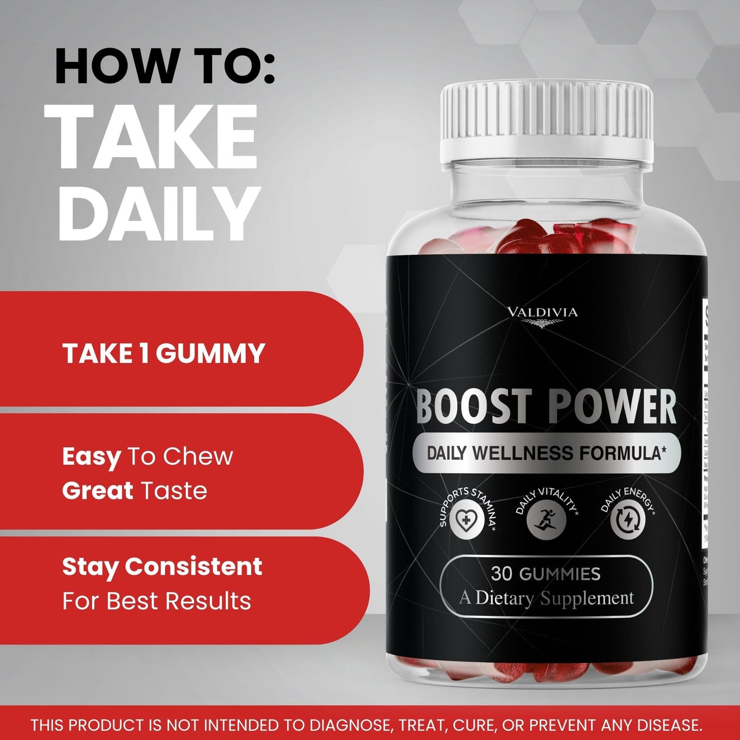 Valdivia Boost Power Gummies 30 Gummies
