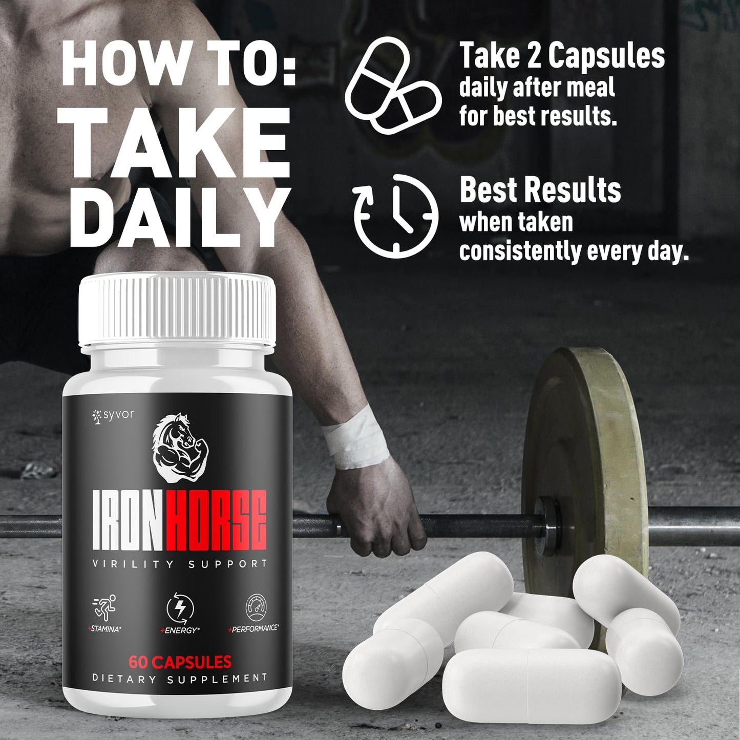 Syvor Iron Horse Supplement Capsule 60 Count