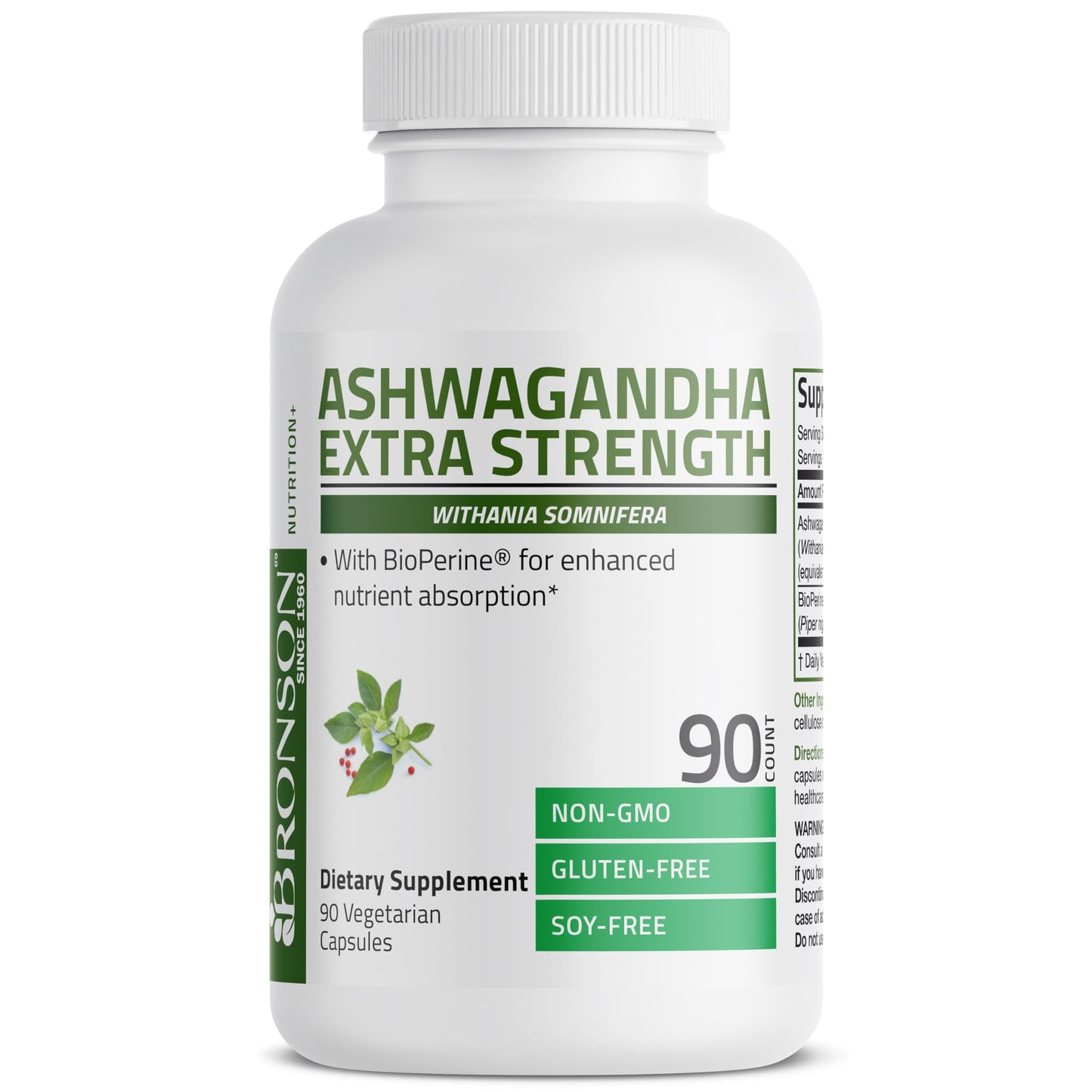 Bronson Ashwagandha Extra Strength Stress & Mood Support Capsules 90 Count