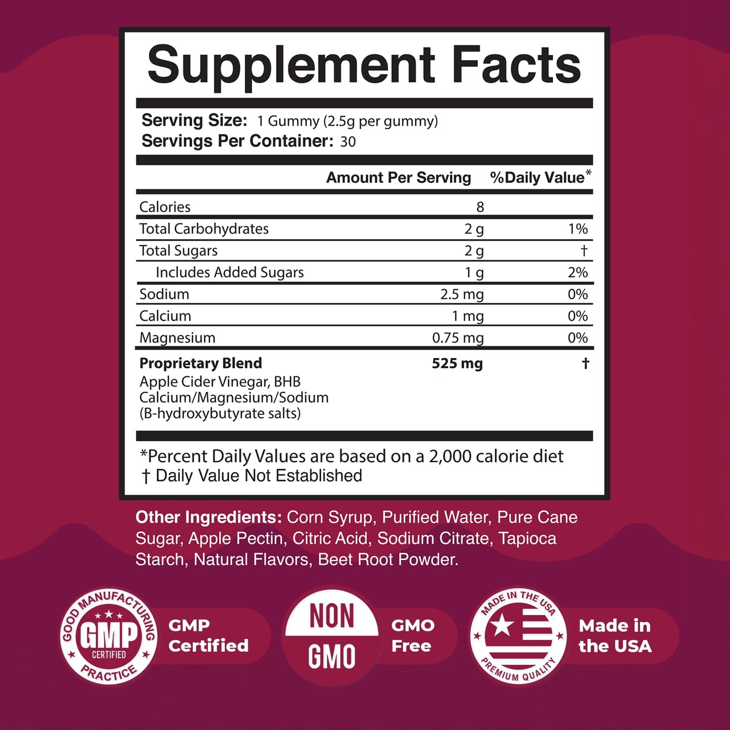 Nature’s NutriWave Gumitide ACV & BHB Wellness Gummies, 30 Gummies