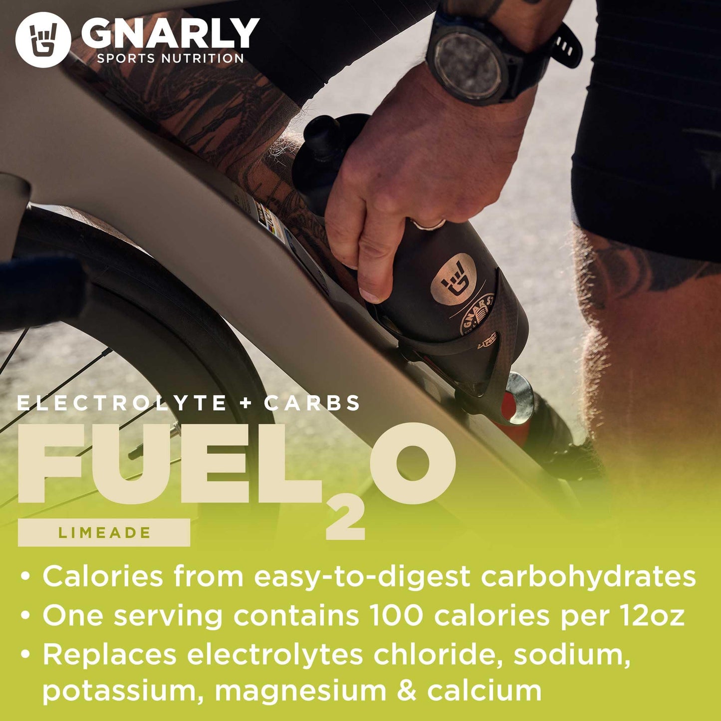 Gnarly Nutrition Fuel2O Electrolyte Powder Limeade, 25.57 oz