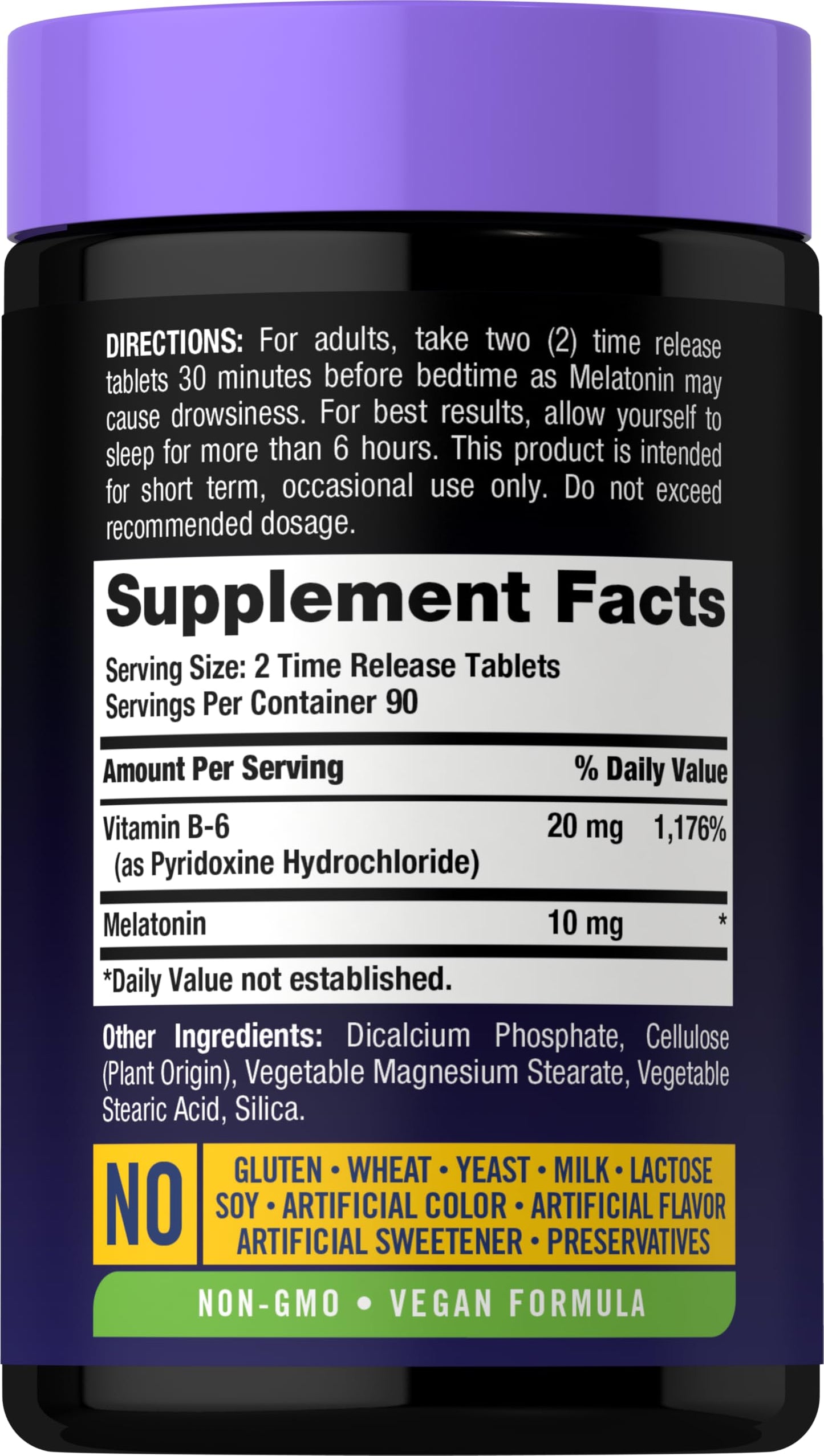 Carlyle Melatonin 10mg Tablet, 180 Count
