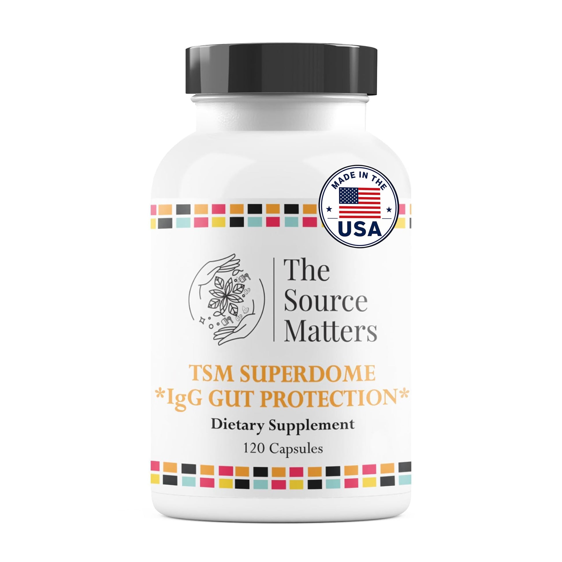 THE SOURCE MATTERS SUPERDOME IgG Gut Protection Capsule, 120 Count