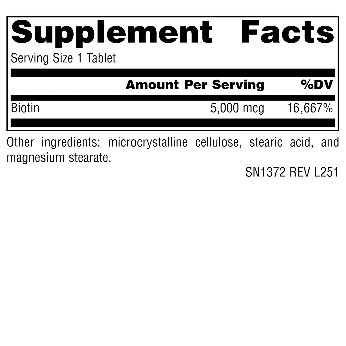 Source Naturals Biotin, Hair, Skin and Nail Support Tablets, 60 Tablets