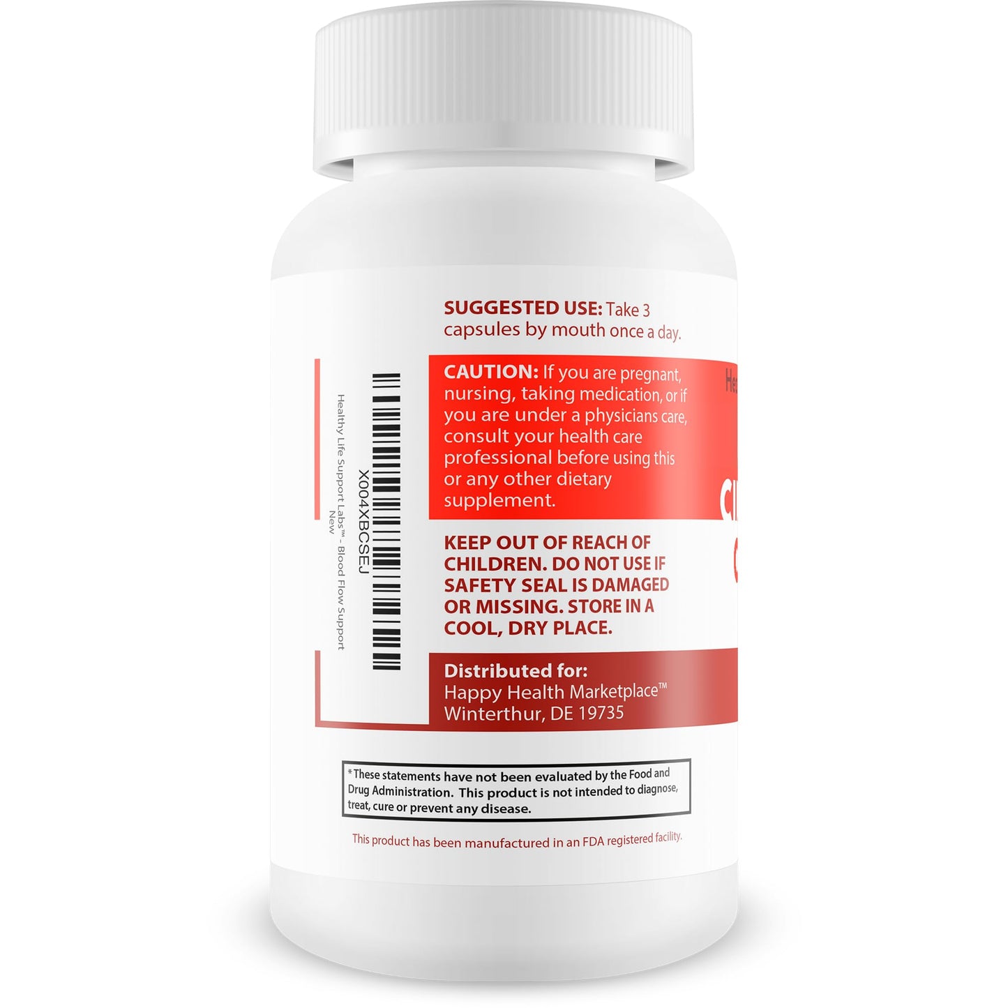 Happy Health Marketplace Bloodflow Booster 90 Capsules