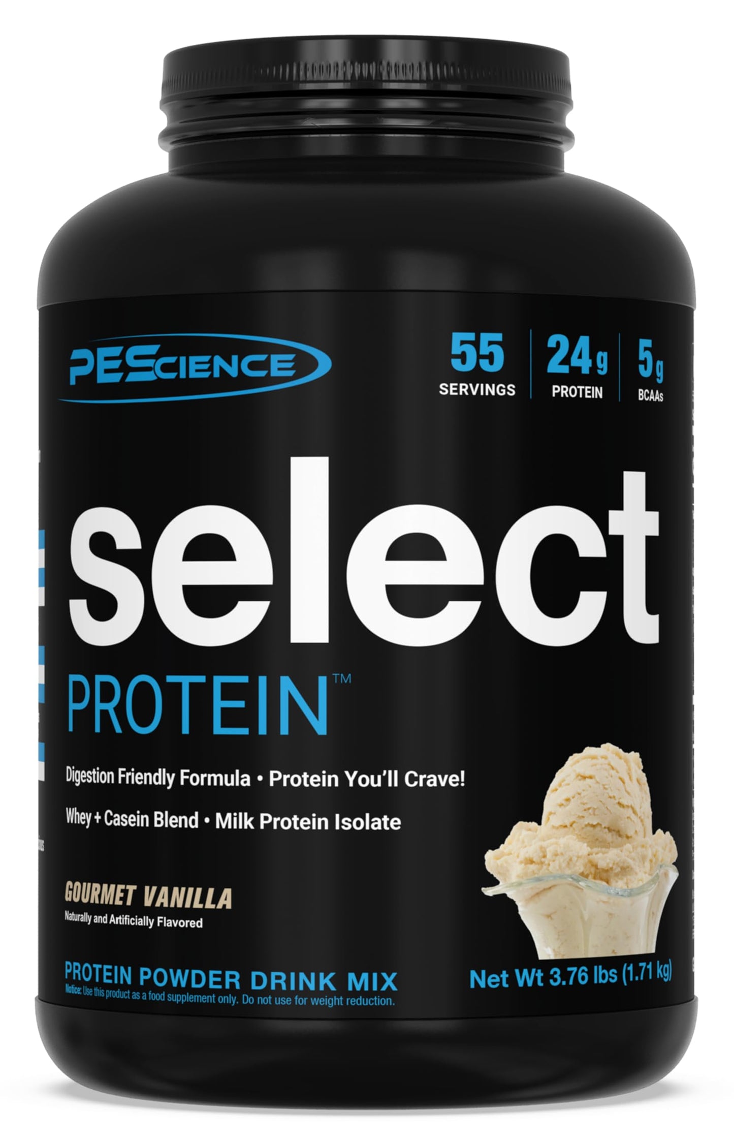 PEScience Select Protein Powder Whey and Casein Blend, 60 Servings