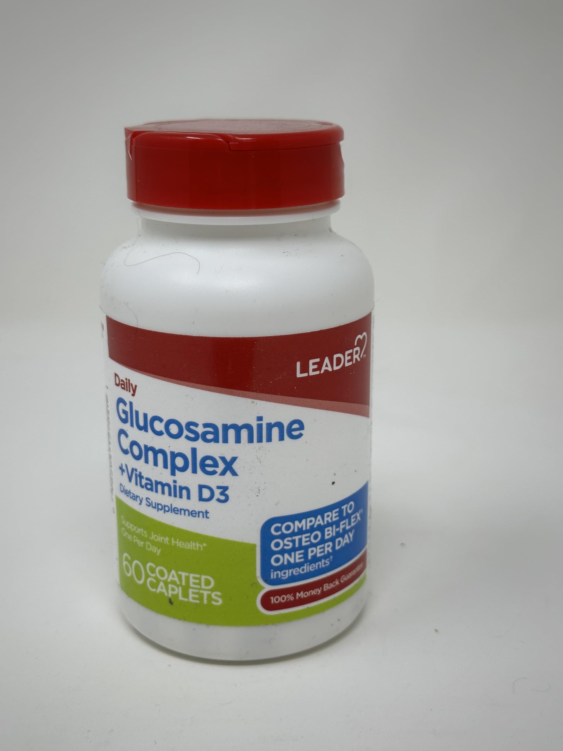 Leader Glucosamine with Vitamin D Caplets, 60 Caplets