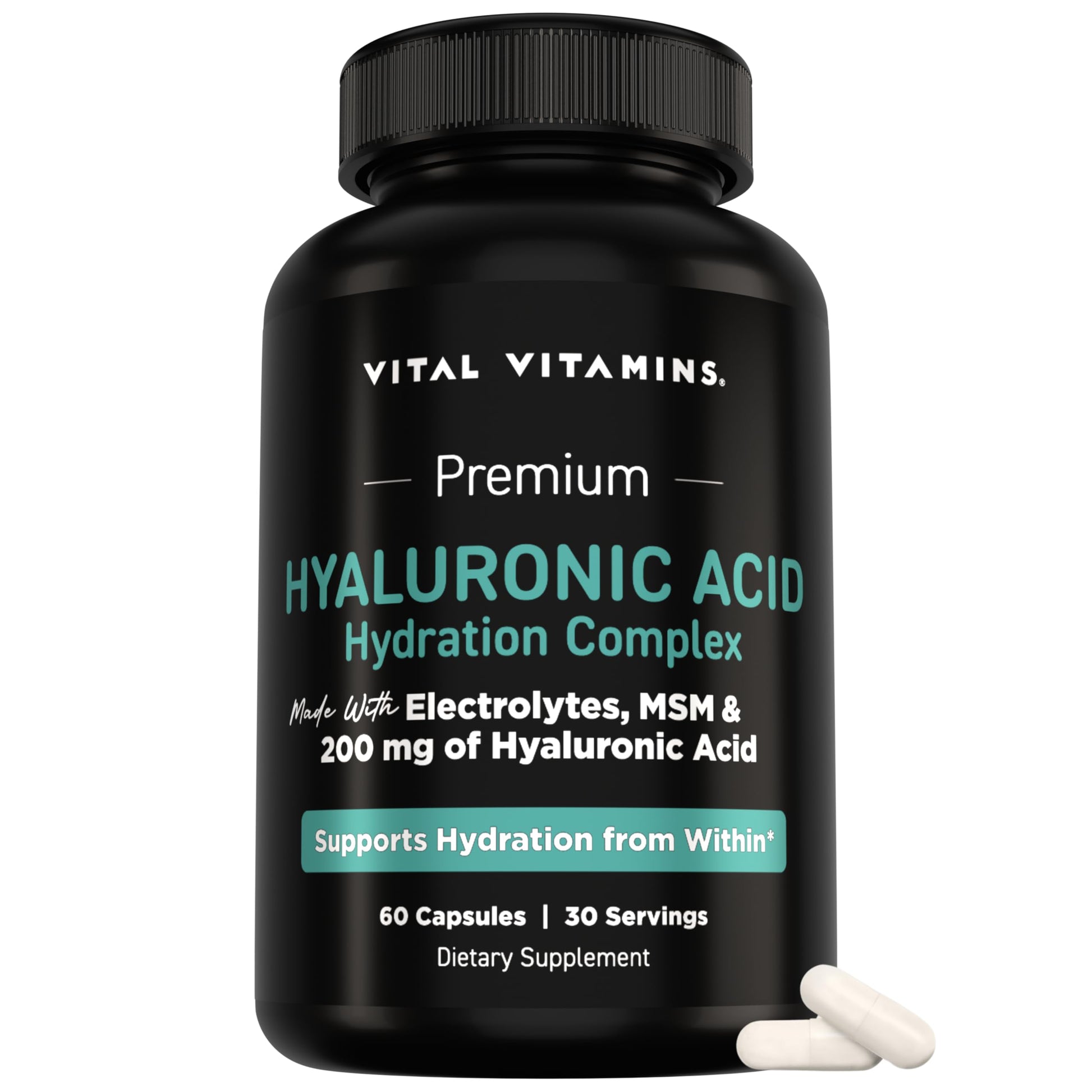 Vital Vitamins Hyaluronic Acid Hydration Complex Capsules 60 Capsules