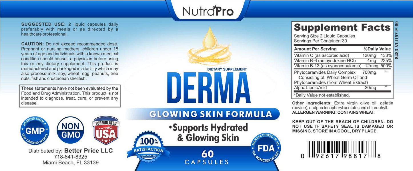 NutraPro Dermal Repair Complex Capsules 60 Count