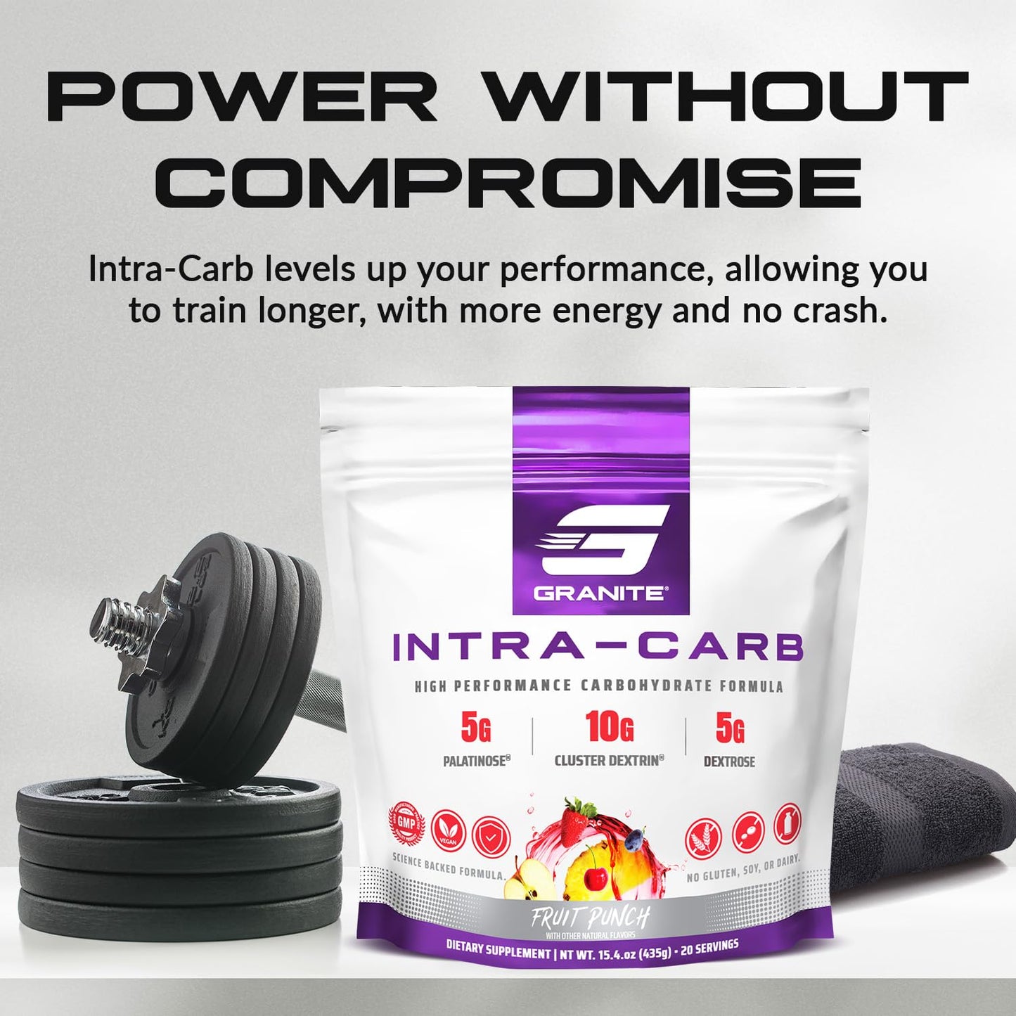 Granite Supplements Granite Intra Carb Powder, 15.4 Ounce