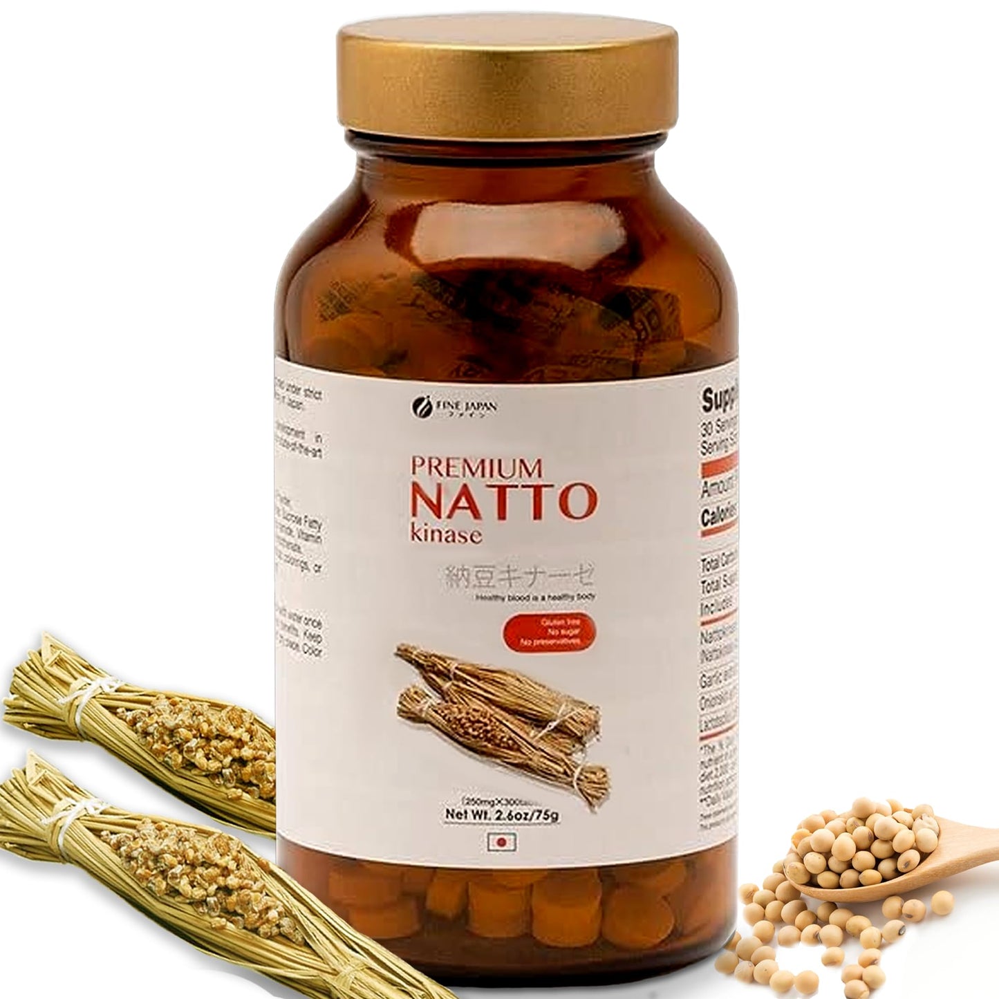 FINE JAPAN Natto Kinase Capsule 300 Capsules