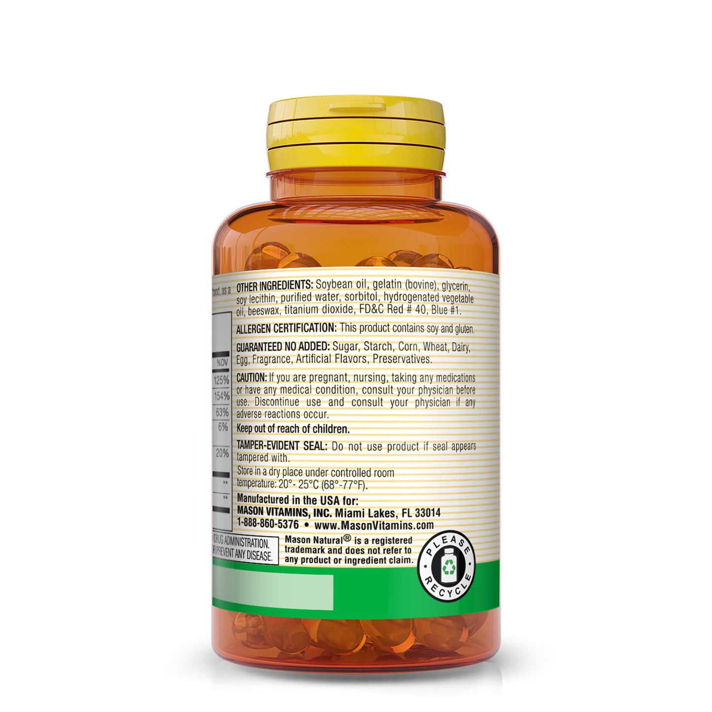 Mason Natural Vitamin B Complex Softgel 100 Count