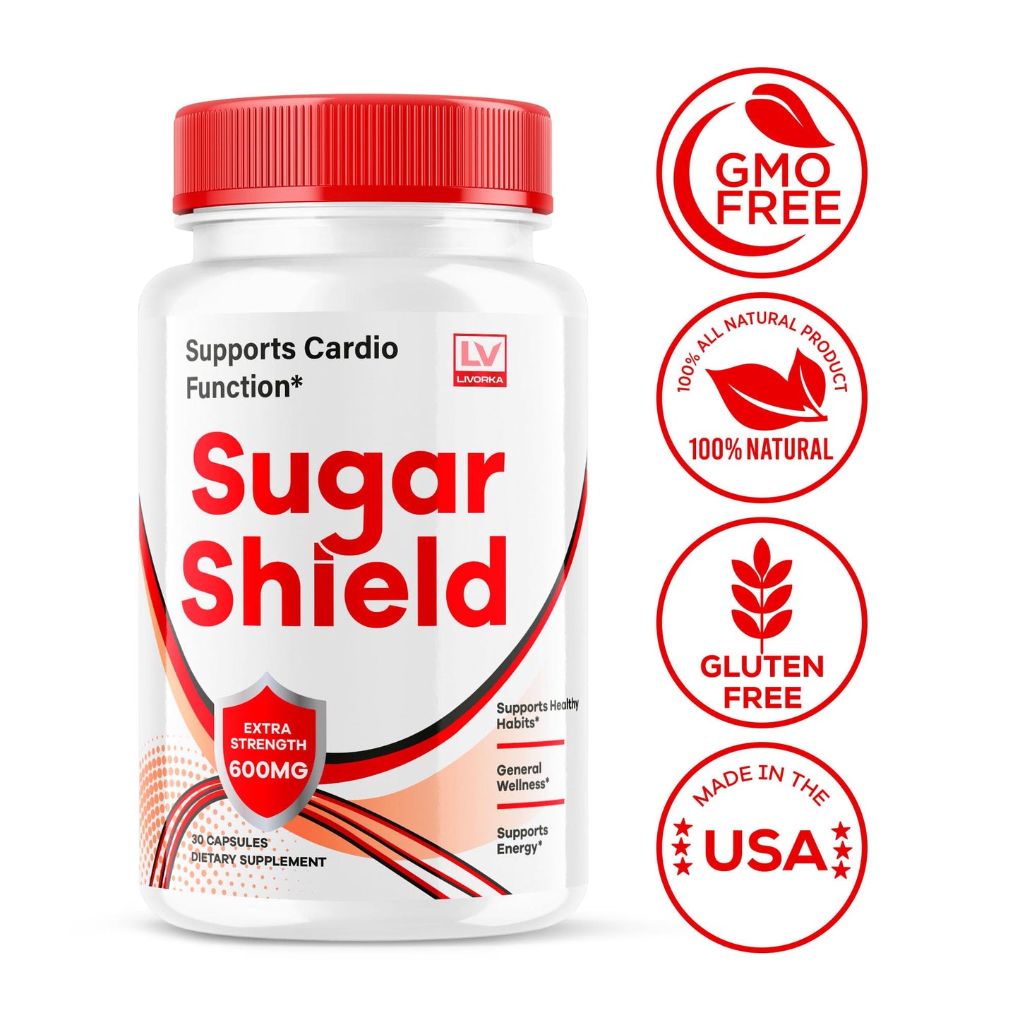 LIVORKA Sugar Shield Blood Support Capsules, 60 Capsules