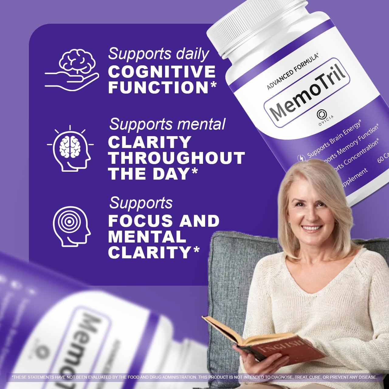 OVICIA Memotril Capsules, 60 Count