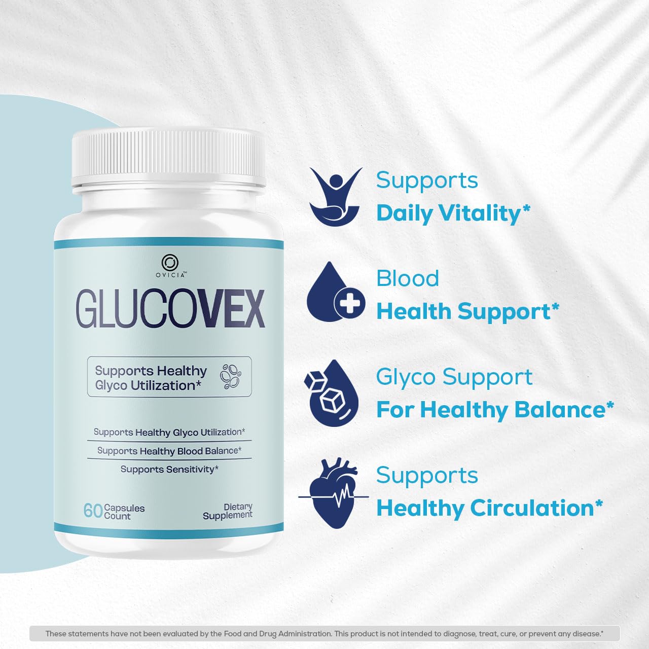OVICIA Glucovex Supplement Capsules 120 Capsules