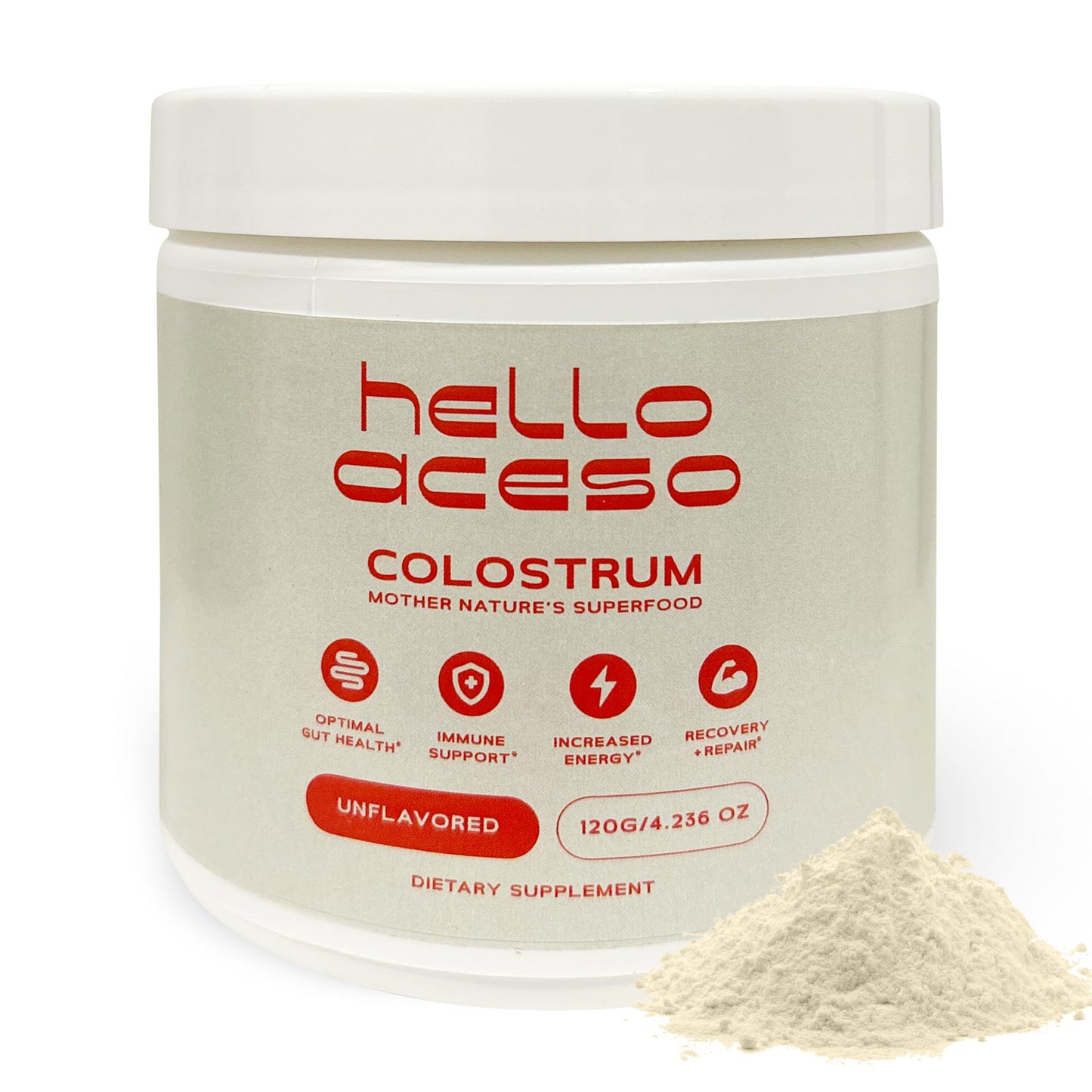 hello aceso Colostrum Powder 4.2 Ounce