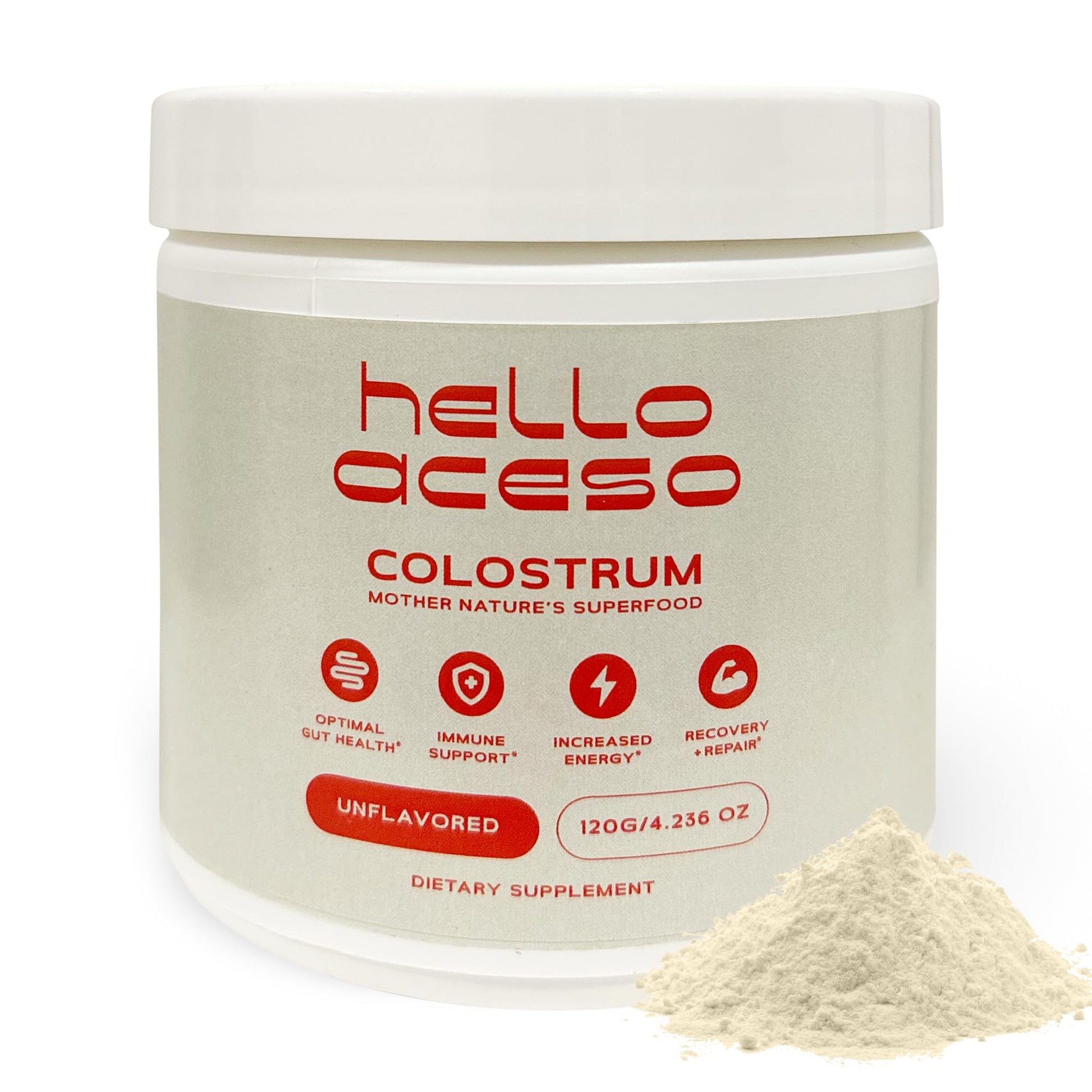 hello aceso Colostrum Powder 4.2 Ounce
