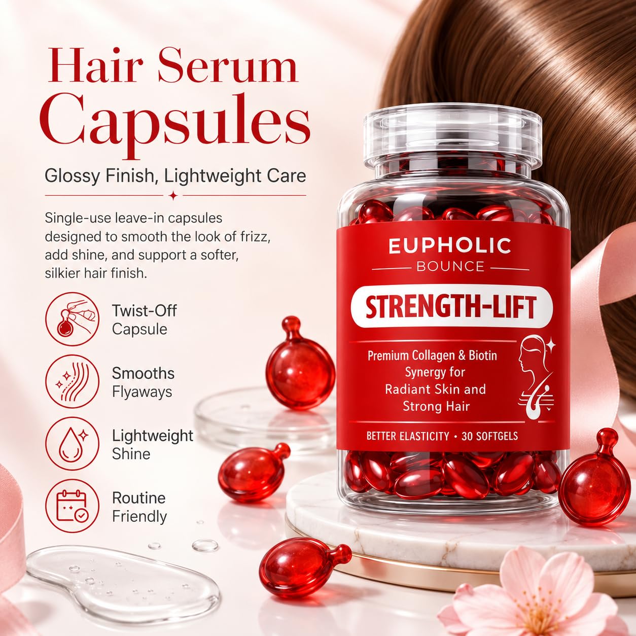 RIWYDMA Euphoric Bounce Hair Oil Capsules 30 Capsules