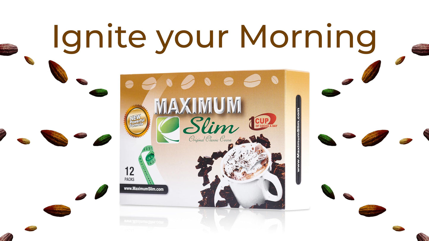 Maximum Slim Premium Instant Cocoa Powder 30 Count