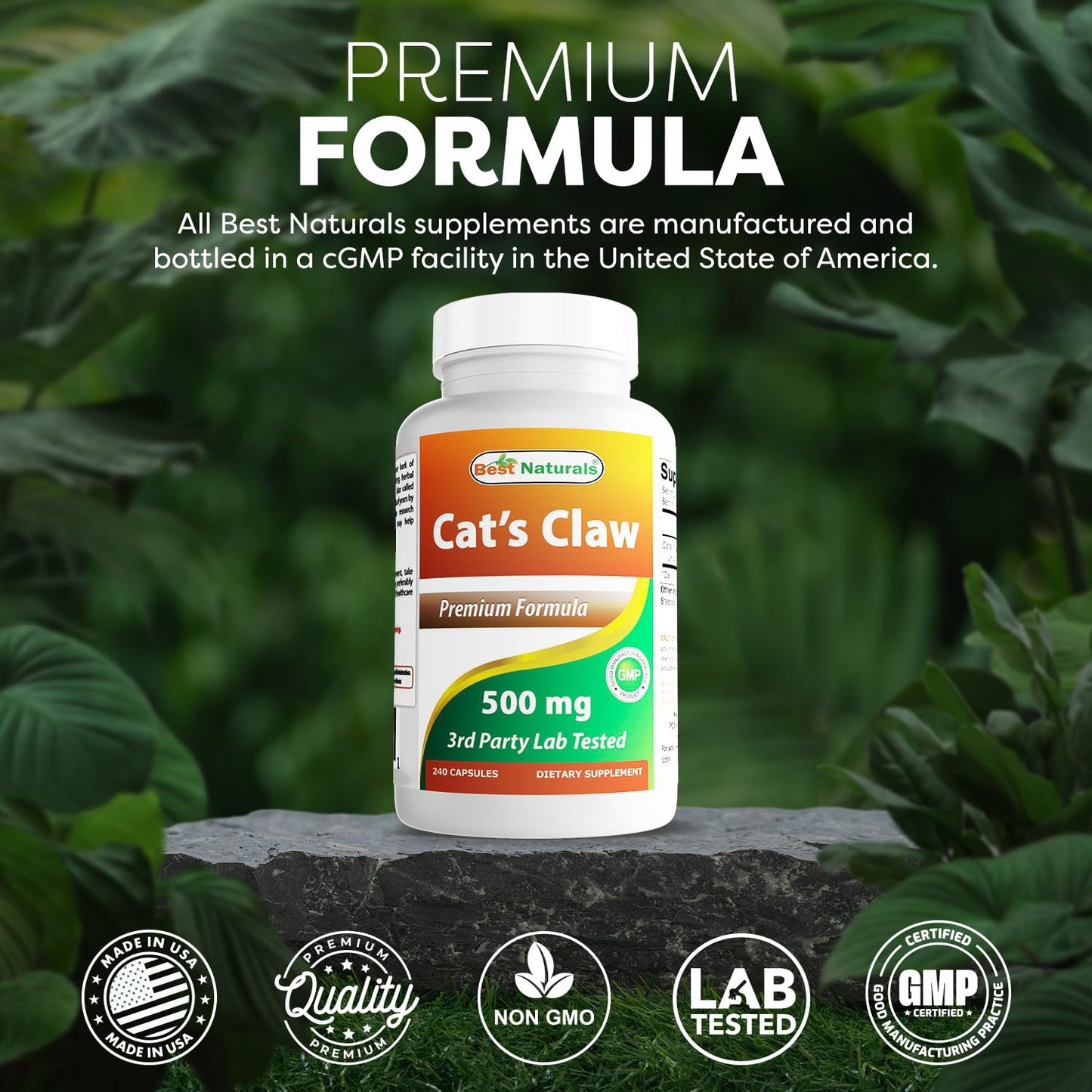 Best Naturals Cat's Claw Capsule 240 Count