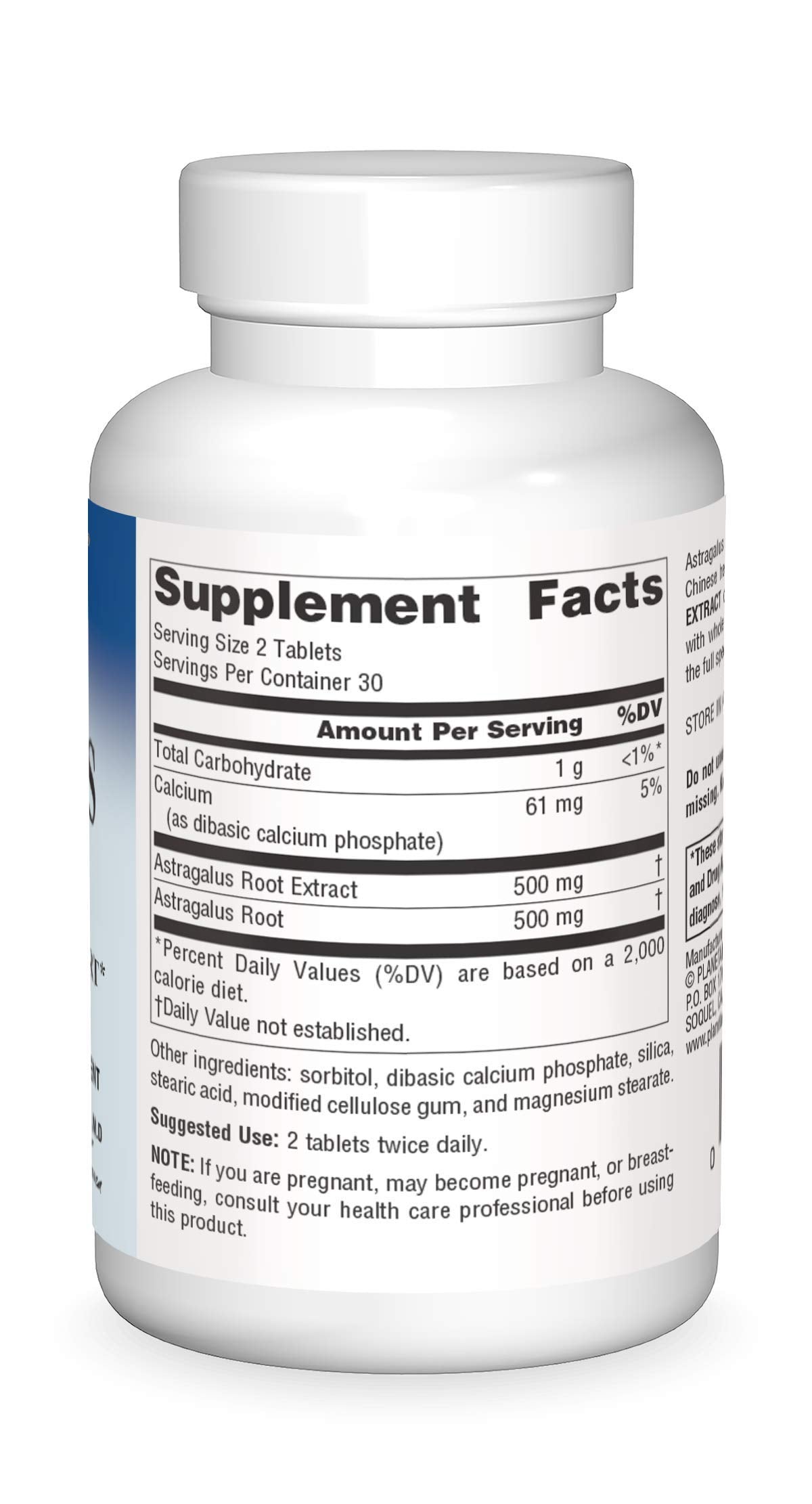 Planetary Herbals Full Spectrum Astragalus Extract, 60 Tablets