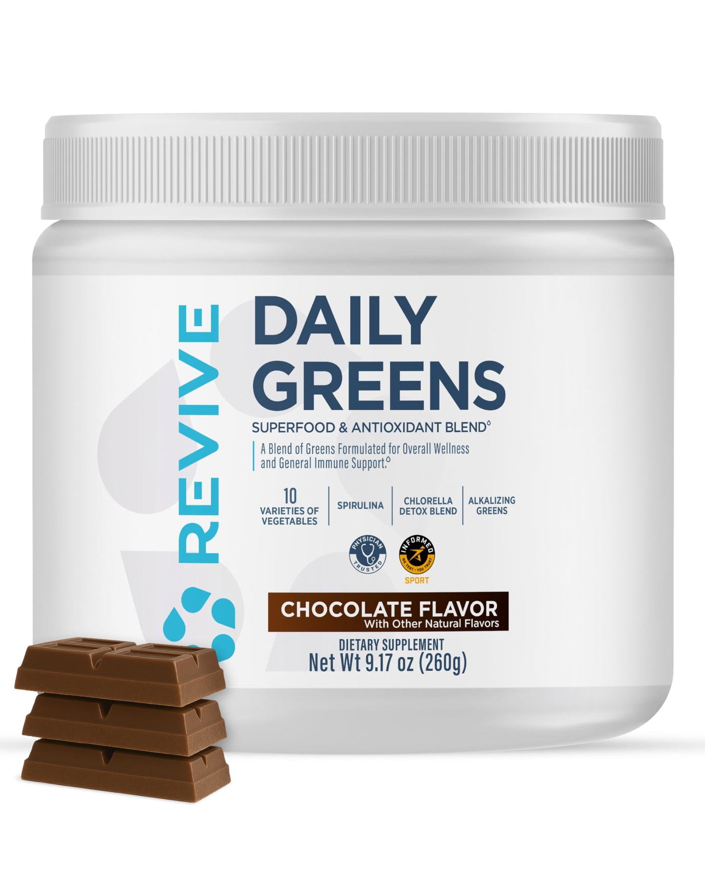 Revive Daily Green Powder Superfood (Chocolate), Powder 21.16