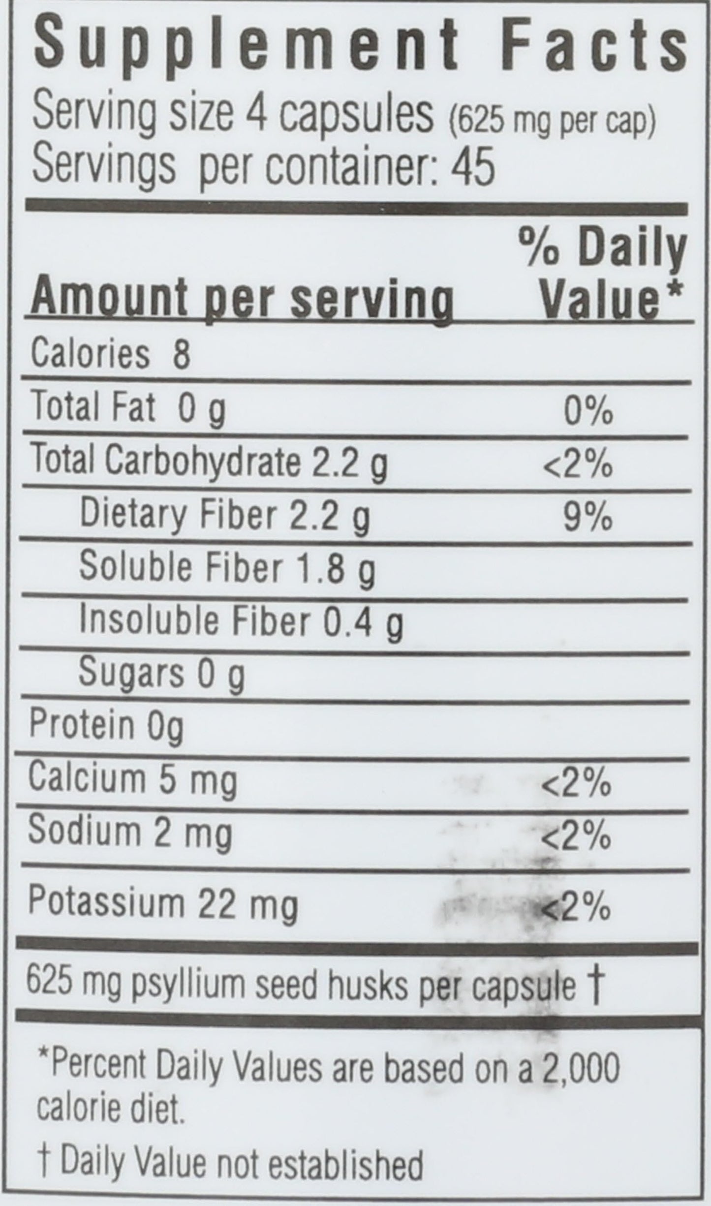 Yerba Prima Psyllium Husks Supplement Capsules, 180 Capsules