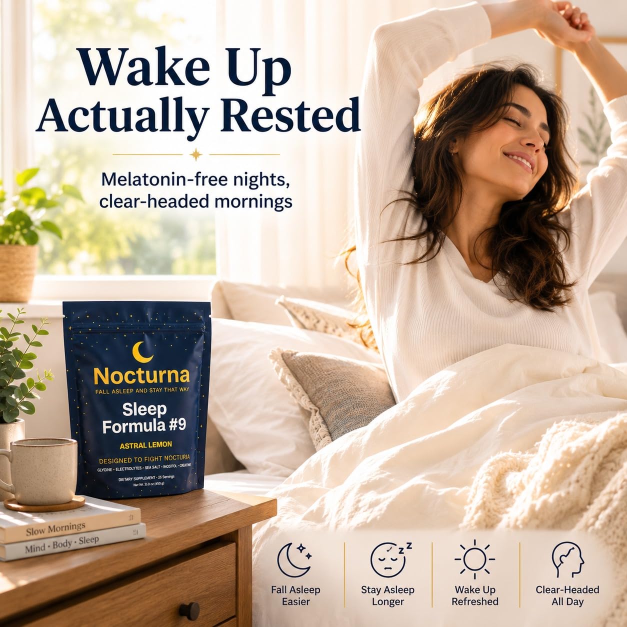 Nocturna Sleep 9 Formula with Glycine + Myo-Inositol Powder 15.9 oz